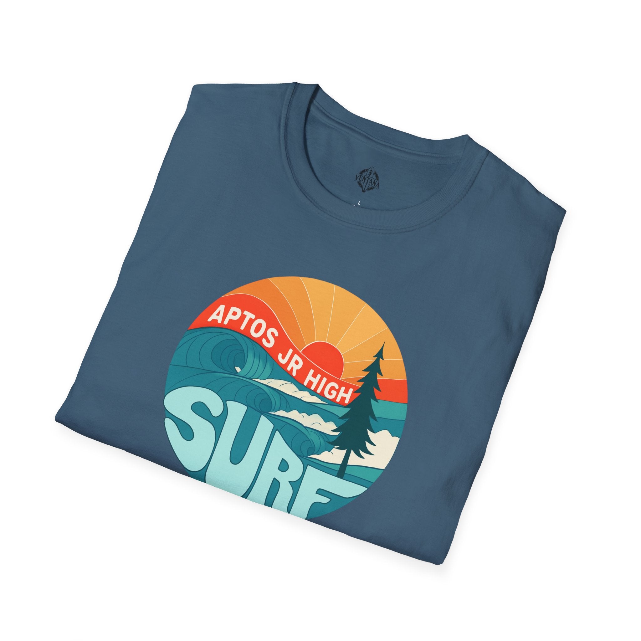 Aptos Junior High Surf Team Sunset Unisex - U.S. Cotton T-Shirt