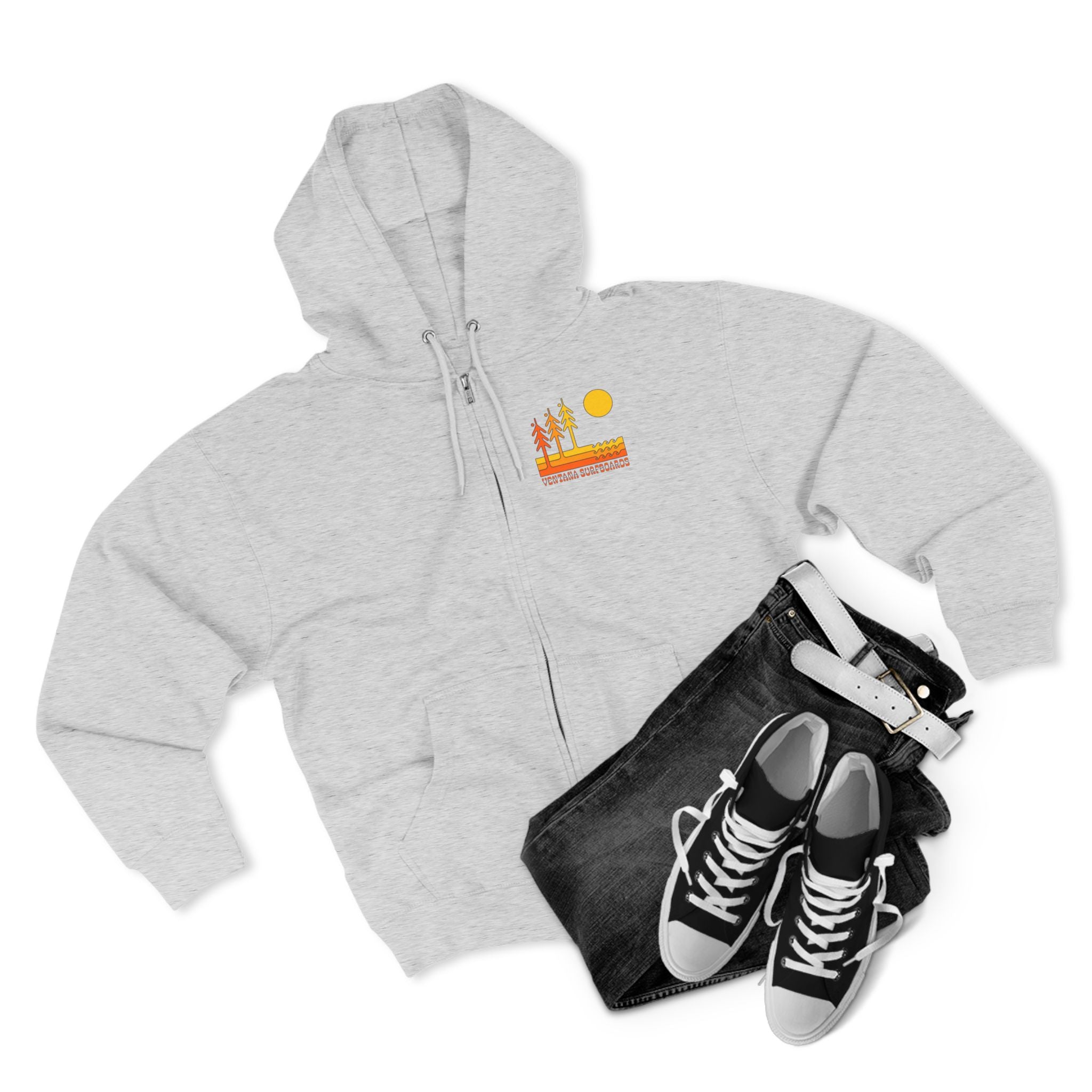Ventana Circa 78 Unisex - Zip Cotton Blend Fleece Hoodie