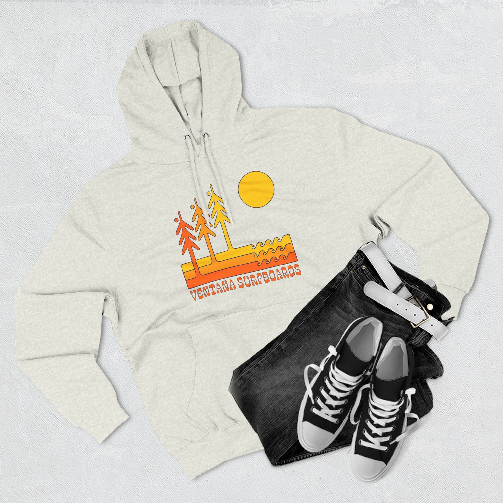 Ventana Circa 78 Unisex - Pull-Over Cotton Blend Fleece Hoodie