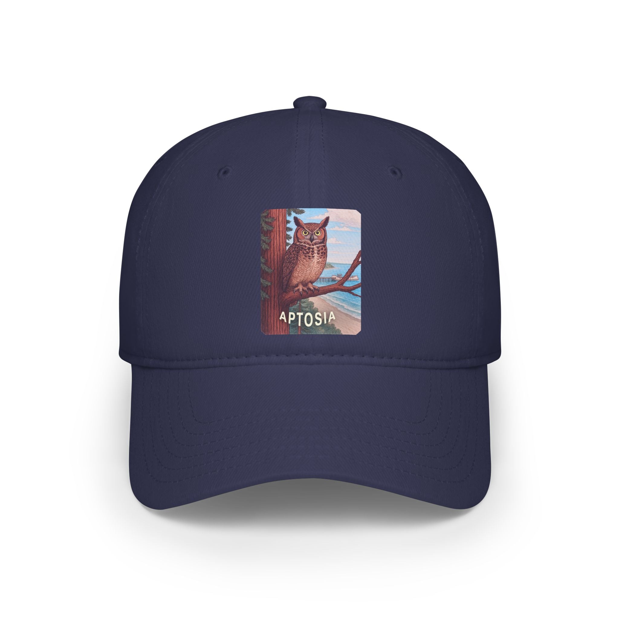 Aptos California Aptosia Owl - 100% Cotton Baseball Cap