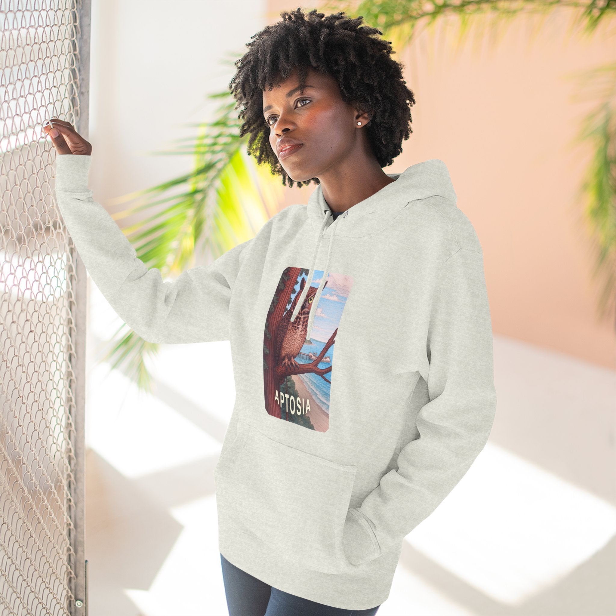 Aptos California Aptosia Unisex - Pull-Over Cotton Blend Fleece Hoodie