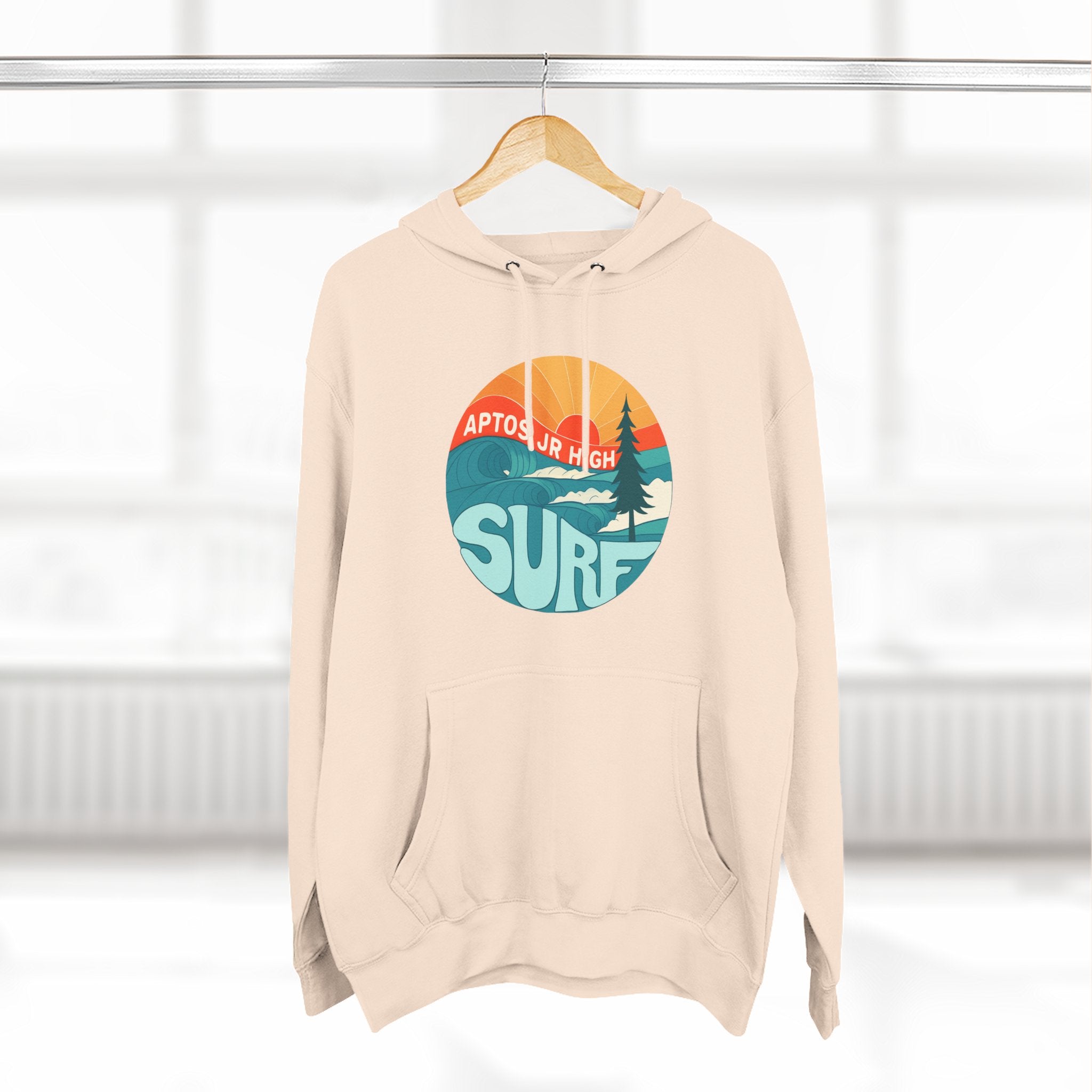 Aptos Junior High Surf Team Sunset Unisex - Pull-Over Cotton Blend Fleece Hoodie