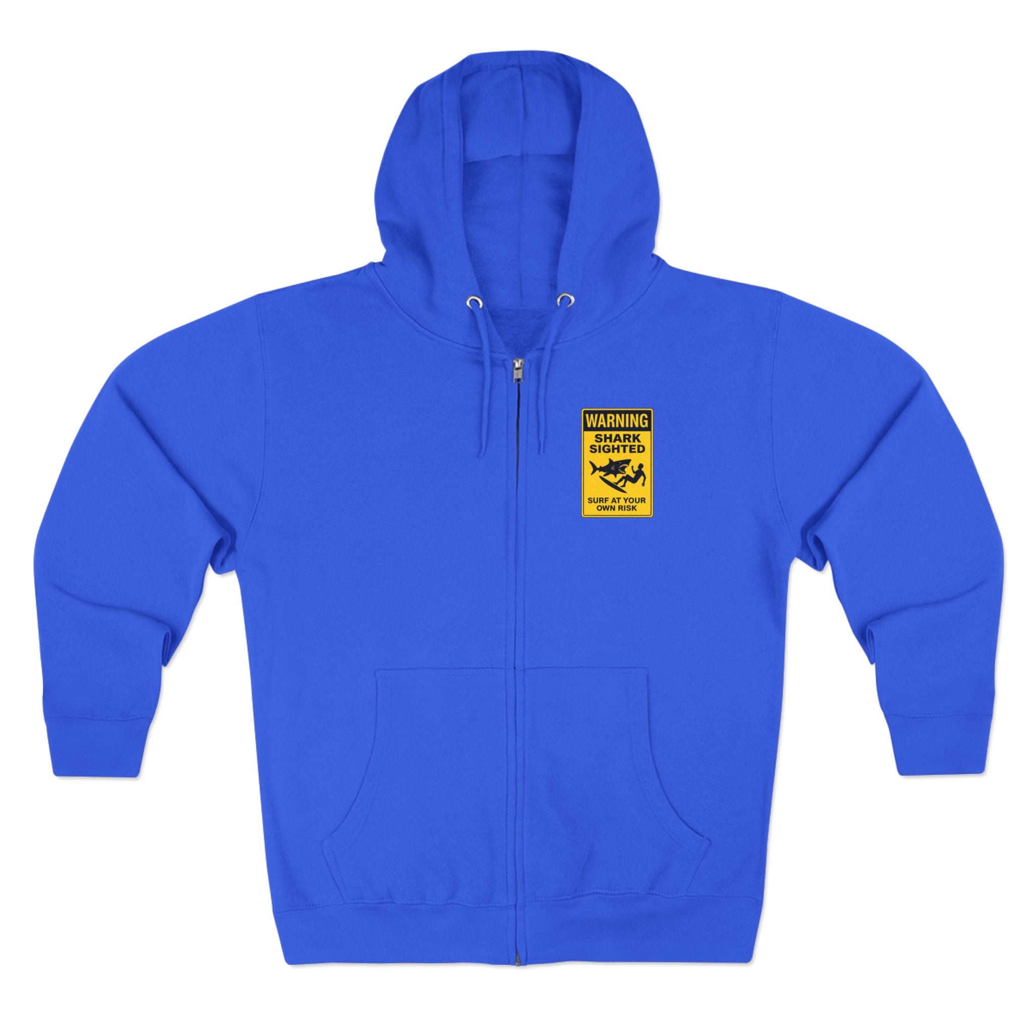 Shark Sighted Unisex - Zip Cotton Blend Fleece Hoodie
