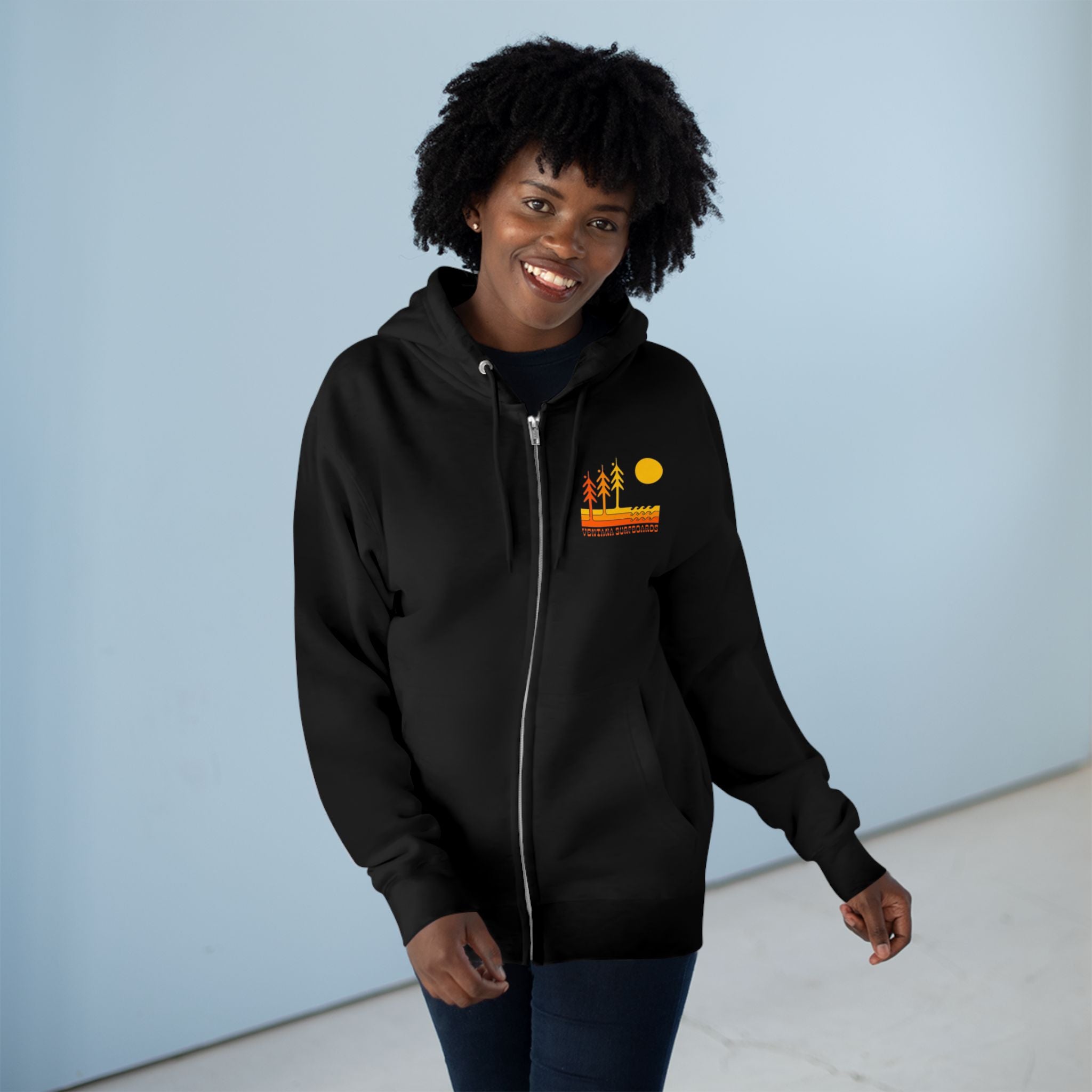 Ventana Circa 78 Unisex - Zip Cotton Blend Fleece Hoodie
