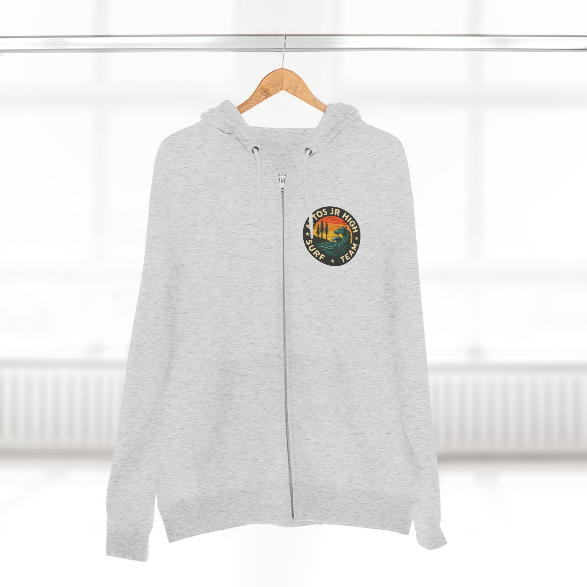Aptos Junior High Surf Team Unisex - Zip Cotton Blend Fleece Hoodie
