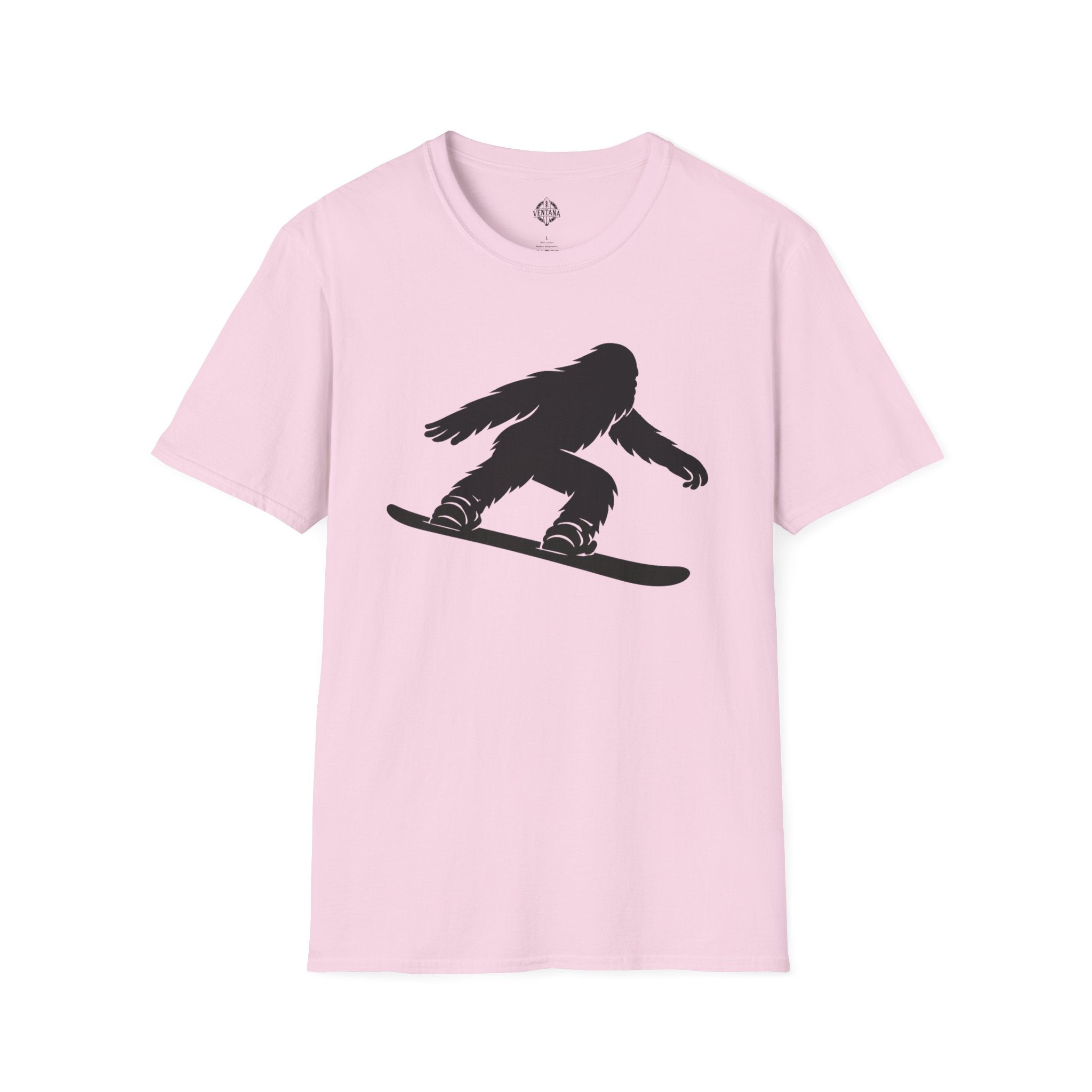 Ventana Shreddy Yeti Snowboard Unisex - U.S. Cotton T-Shirt