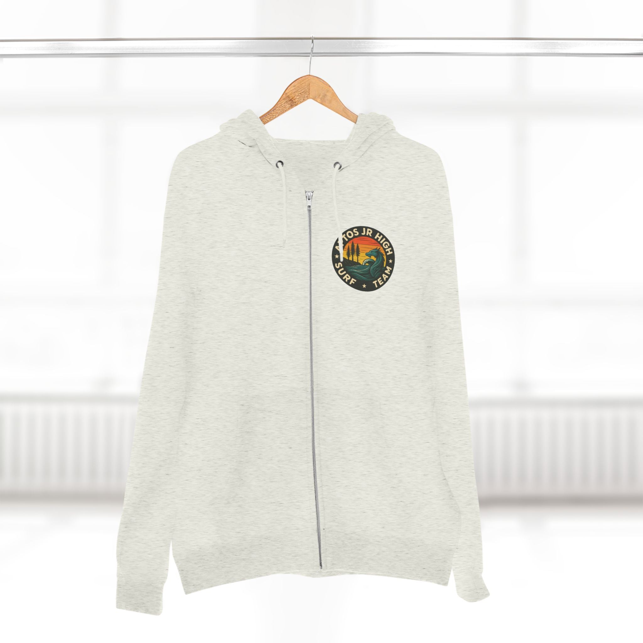 Aptos Junior High Surf Team Unisex - Zip Cotton Blend Fleece Hoodie