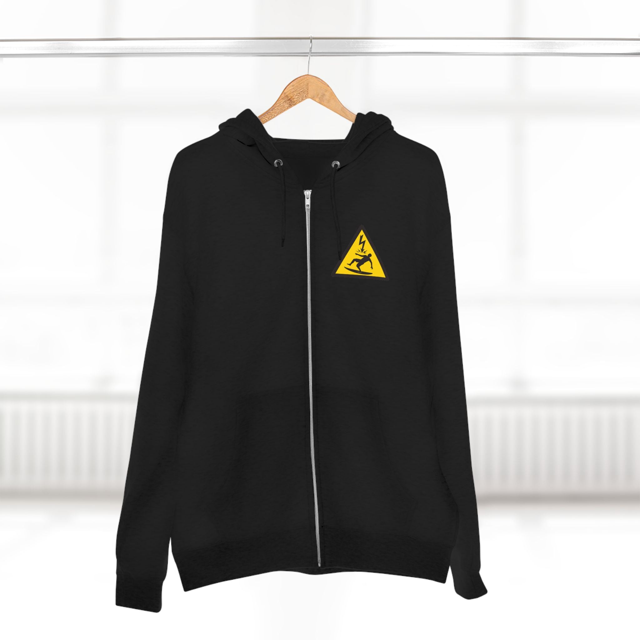Electric Surfer Unisex - Zip Cotton Blend Fleece Hoodie