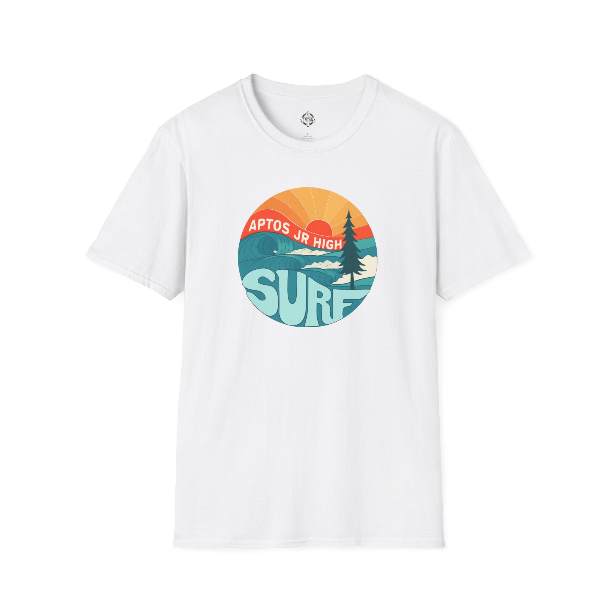 Aptos Junior High Surf Team Sunset Unisex - U.S. Cotton T-Shirt