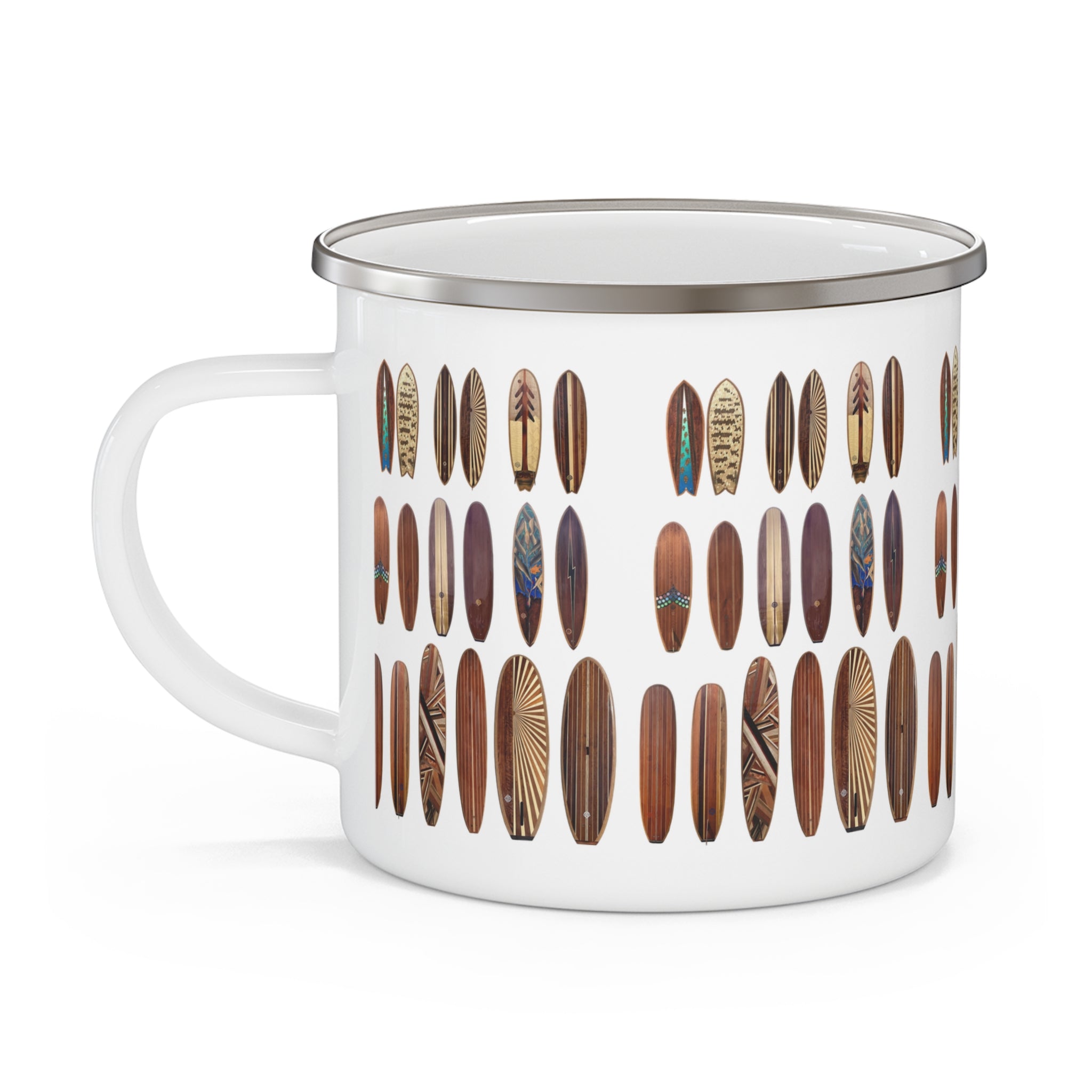Ventana Wooden Surfboards Enamel Camping Mug (12oz Small)