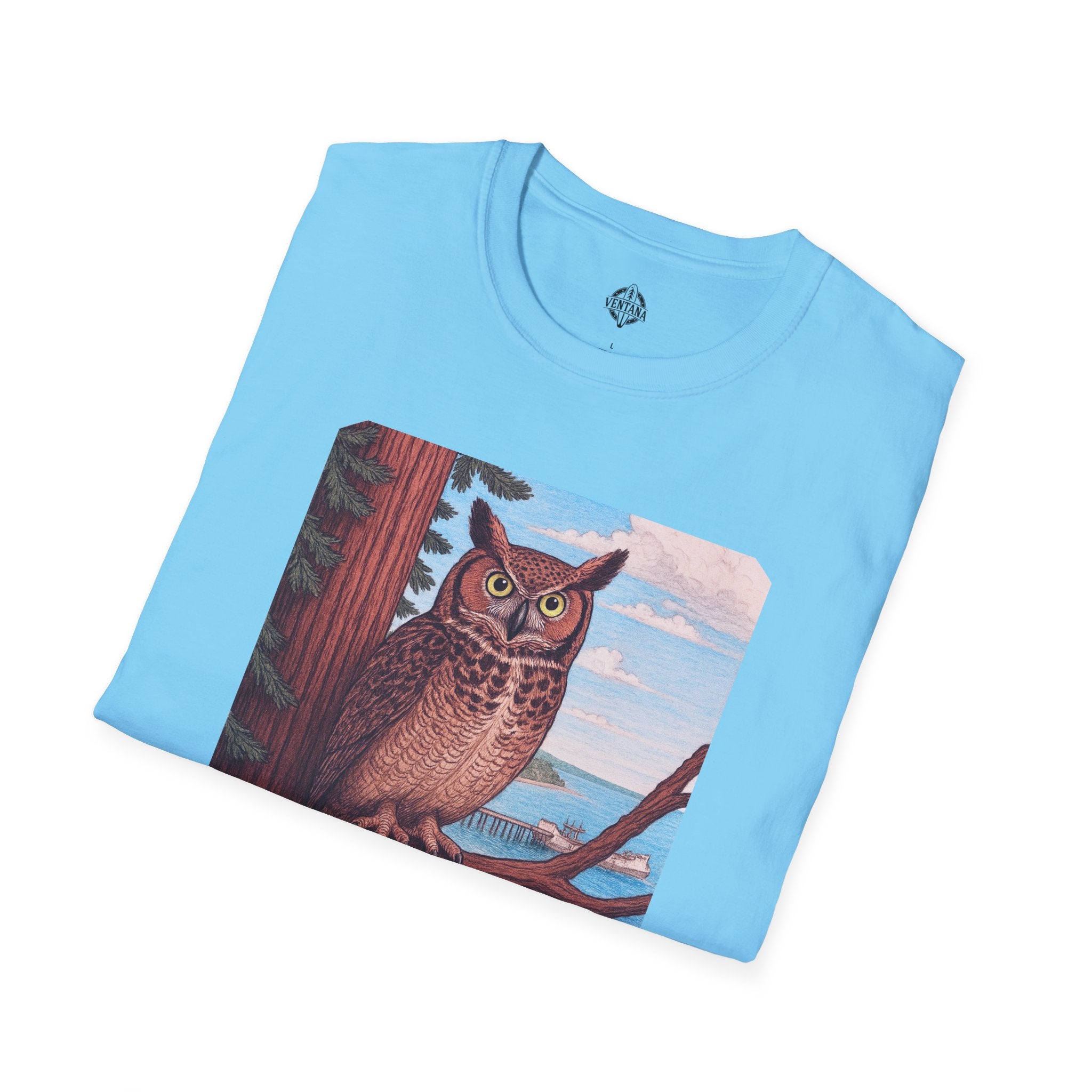 Aptos California Aptosia Owl Unisex - U.S. Cotton T-Shirt