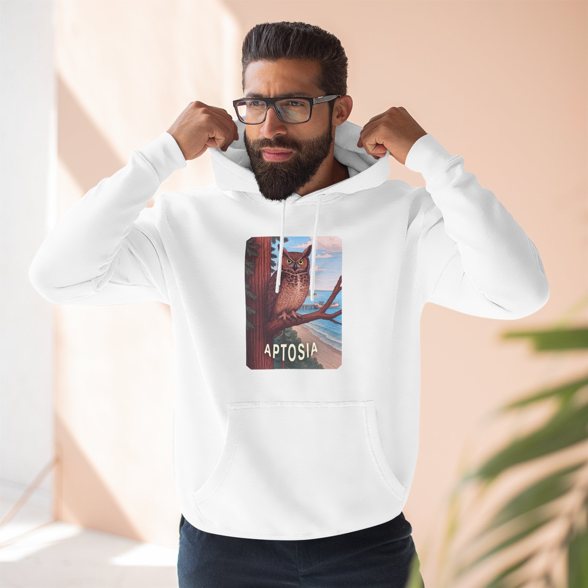 Aptos California Aptosia Unisex - Pull-Over Cotton Blend Fleece Hoodie