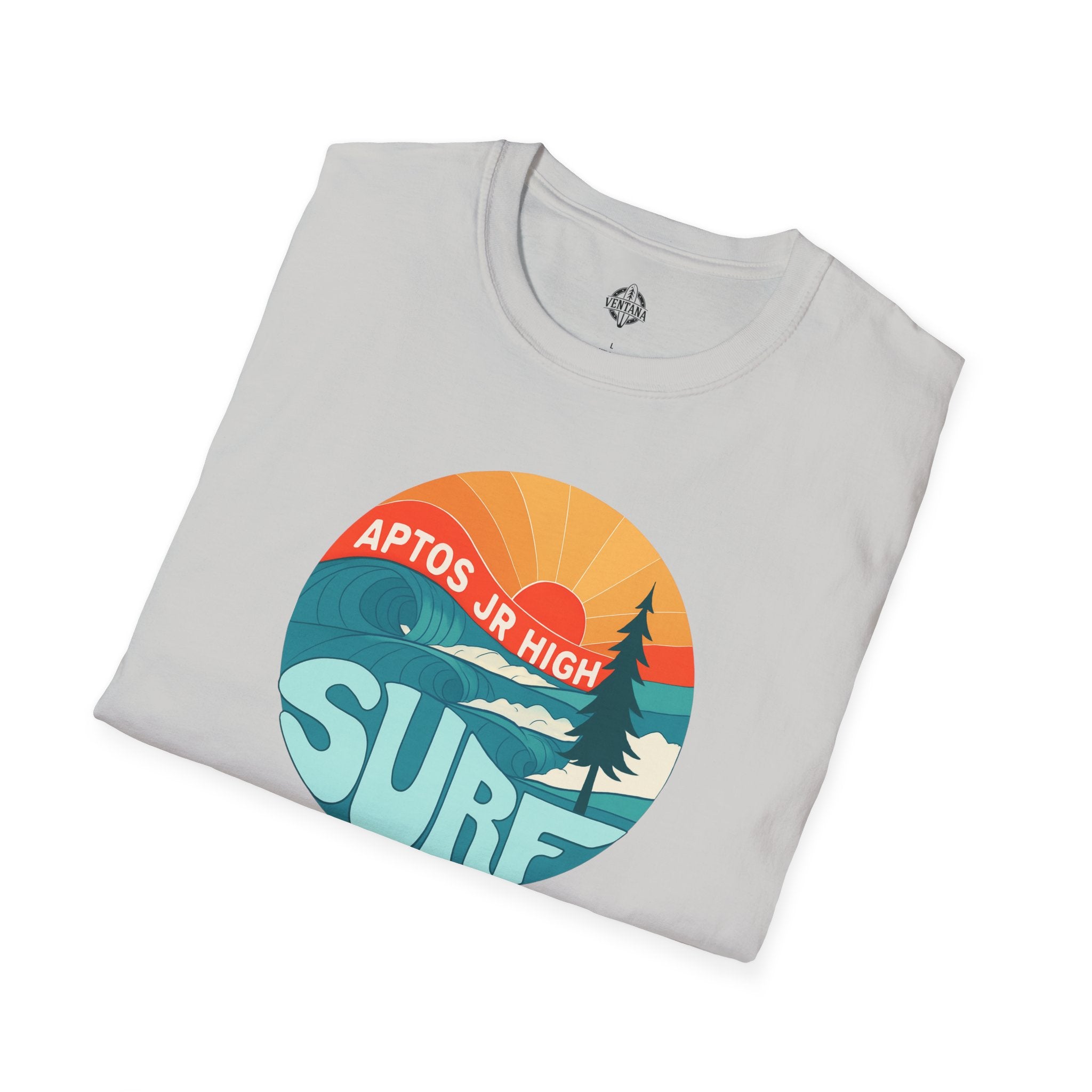 Aptos Junior High Surf Team Sunset Unisex - U.S. Cotton T-Shirt