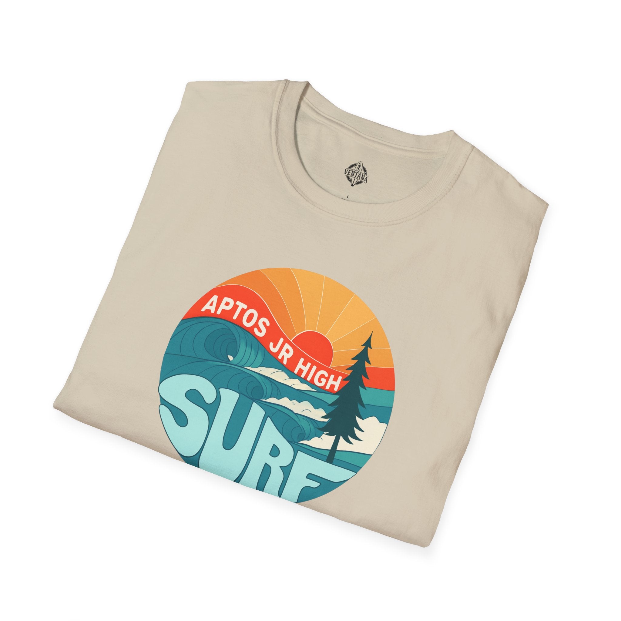 Aptos Junior High Surf Team Sunset Unisex - U.S. Cotton T-Shirt