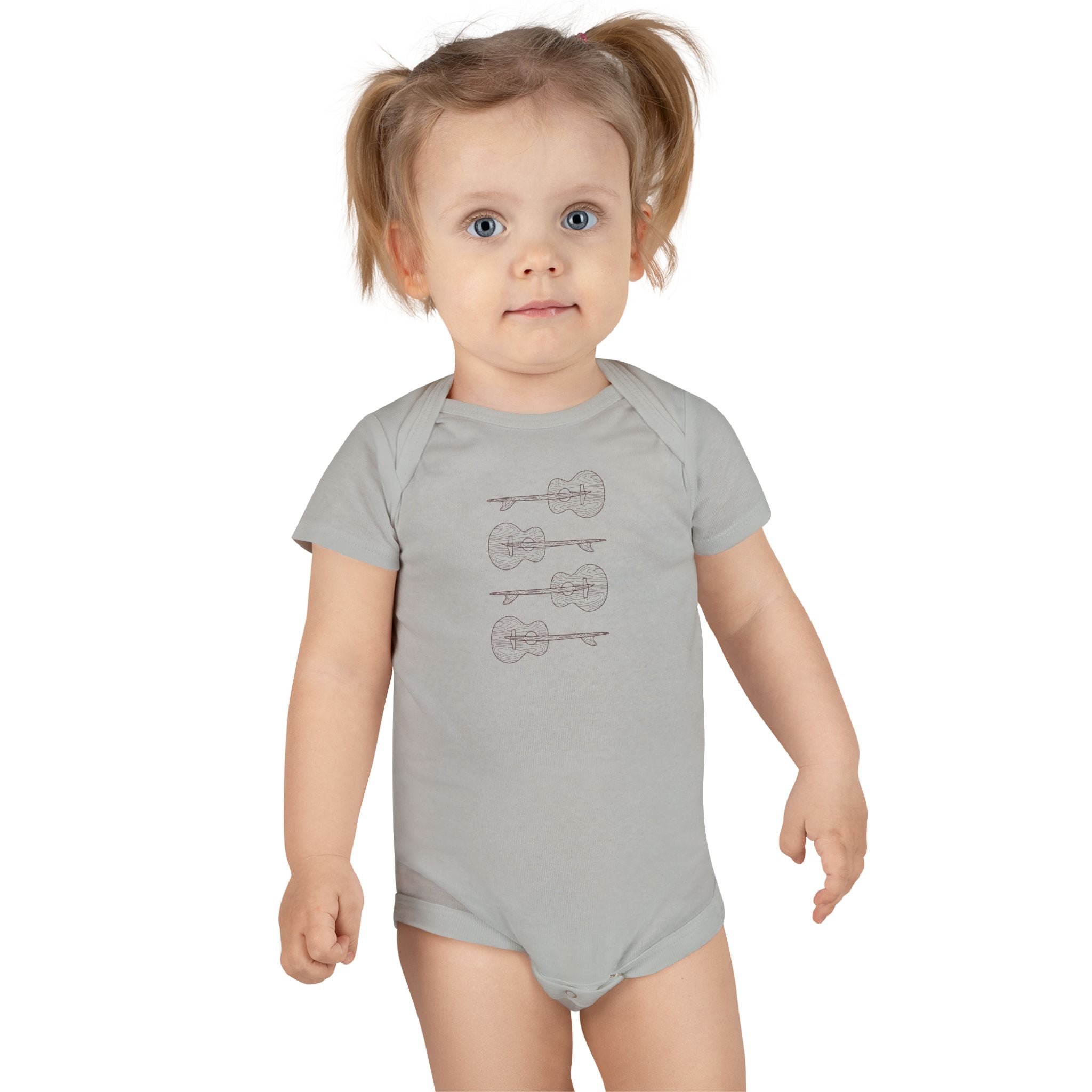 Ventana Santa Cruz Guitar Collab - Baby Short Sleeve 100% Cotton Onesie