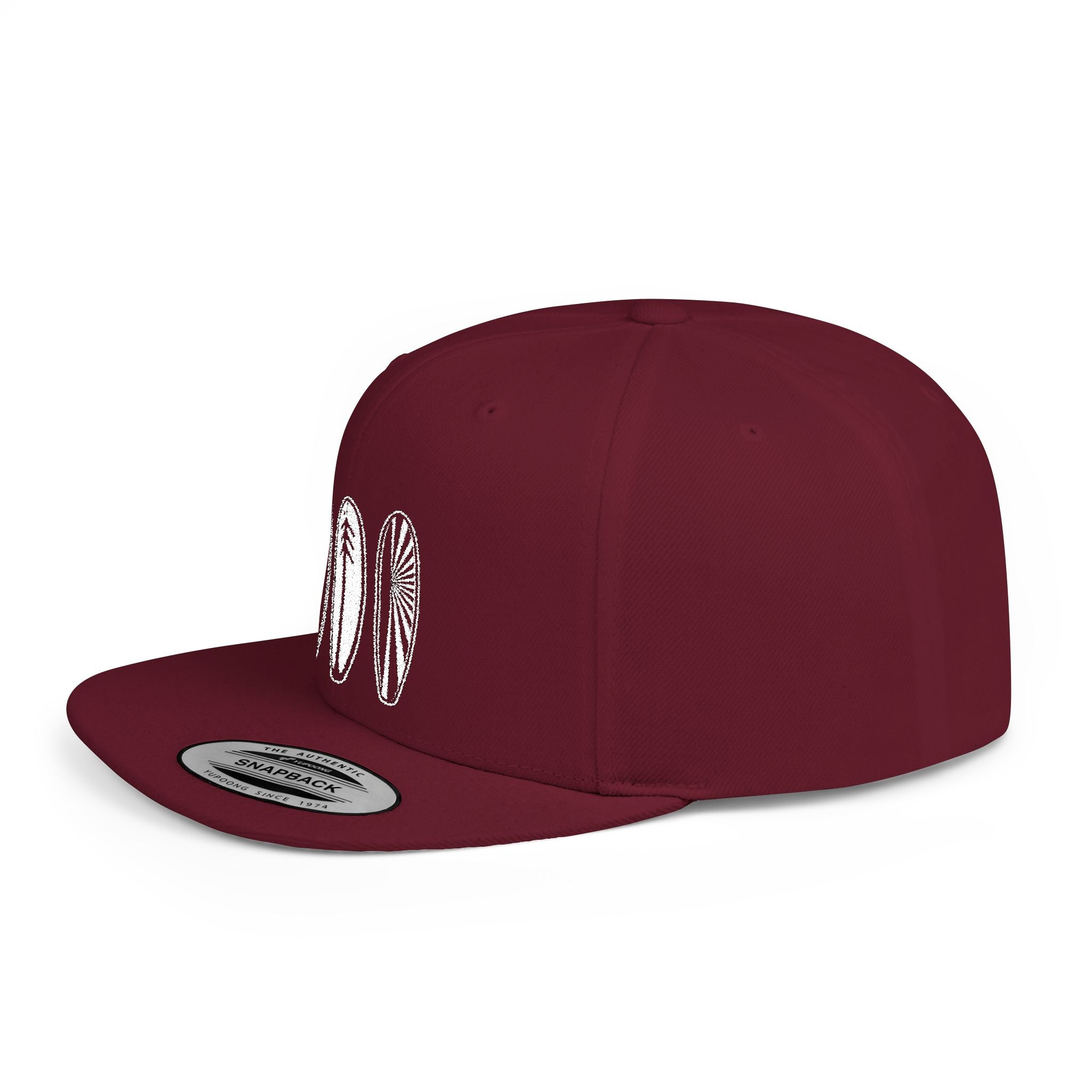 Ventana Three Board Embroidered Flat Bill Snapback Hat