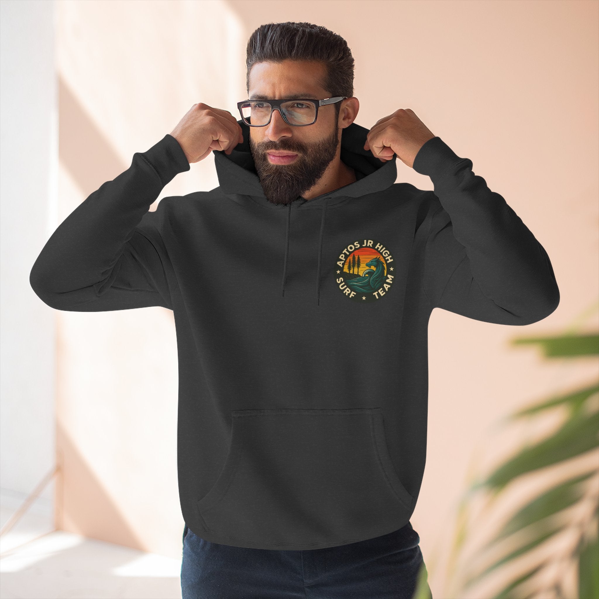 Aptos Junior High Surf Team Unisex - Pull-Over Cotton Blend Fleece Hoodie