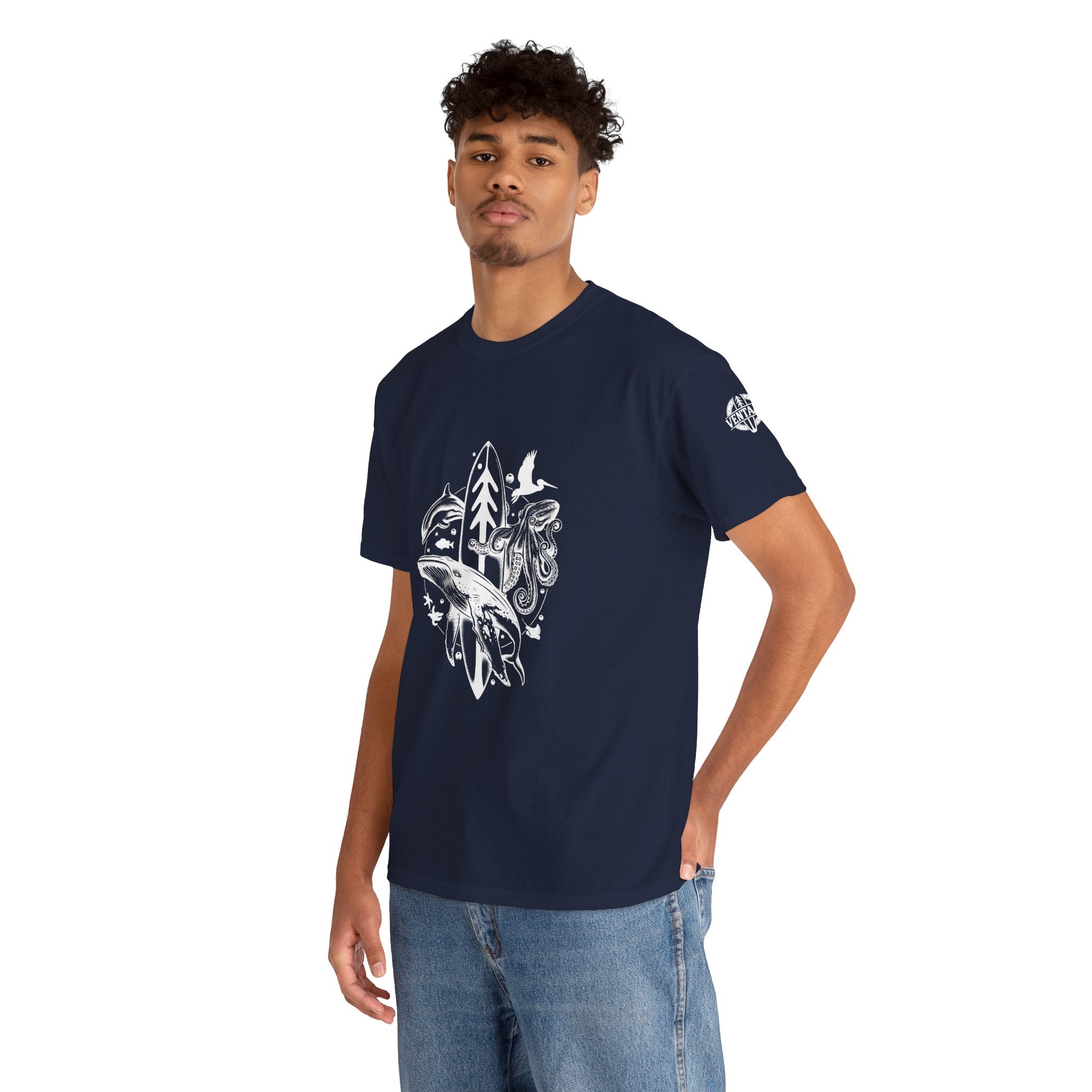 Ventana Monterey Bay by Thiago Bianchini - U.S. Cotton T-Shirt