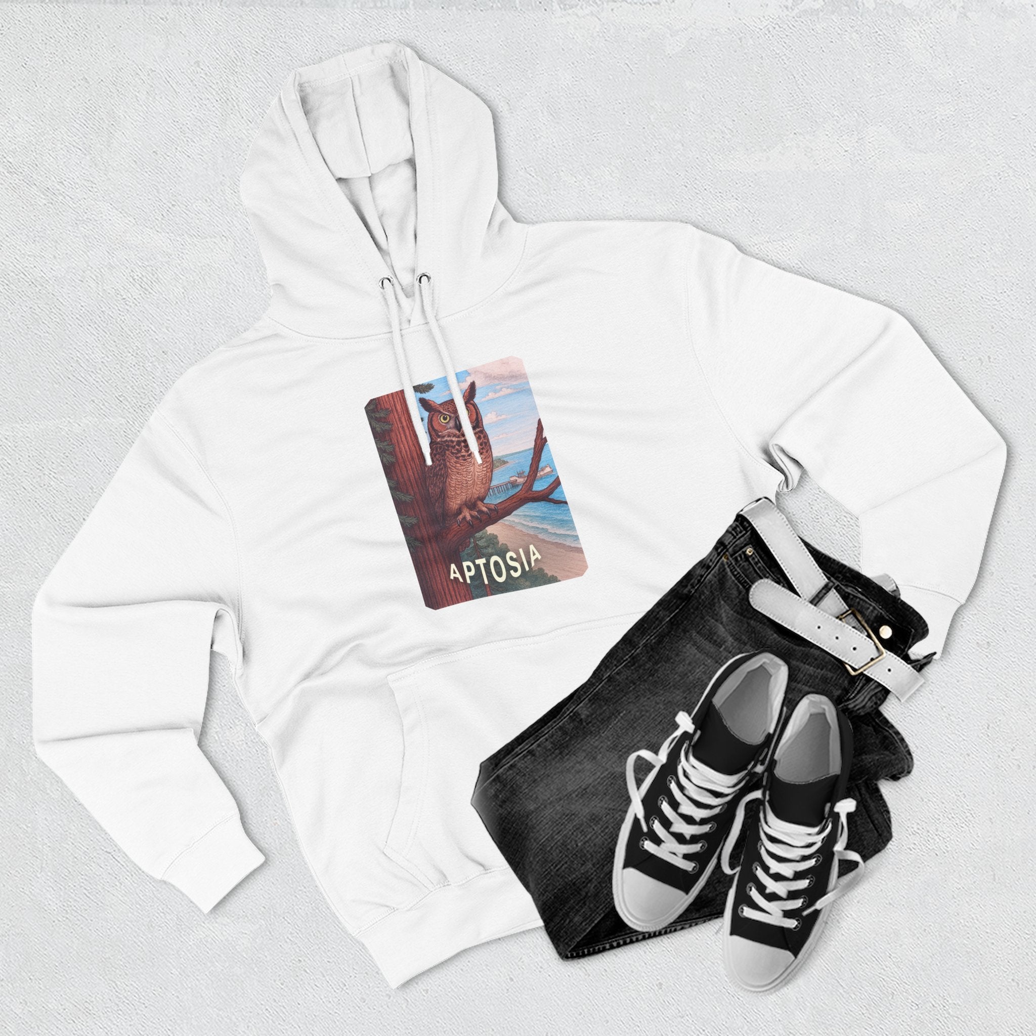 Aptos California Aptosia Unisex - Pull-Over Cotton Blend Fleece Hoodie