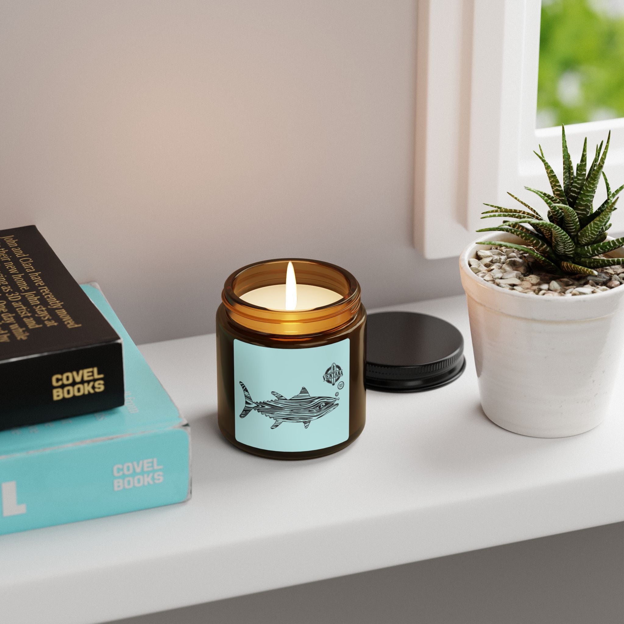 Ventana Wooden Fish - Scented Soy Candle