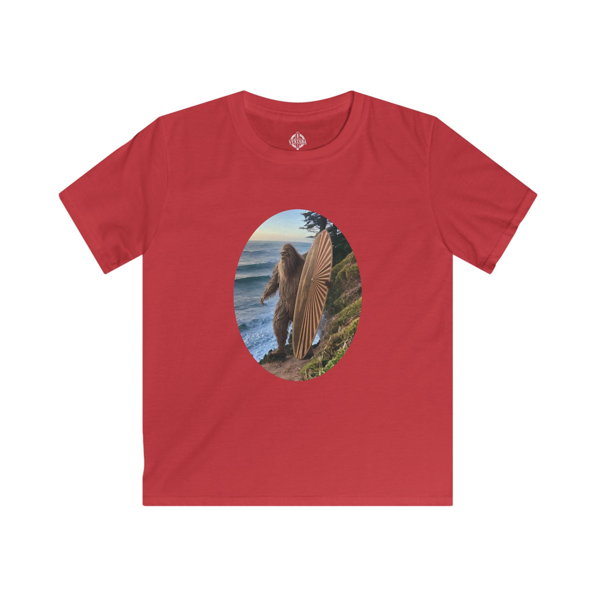 Ventana Real Surfsquatch Kids - Soft Style U.S. Cotton T-Shirt