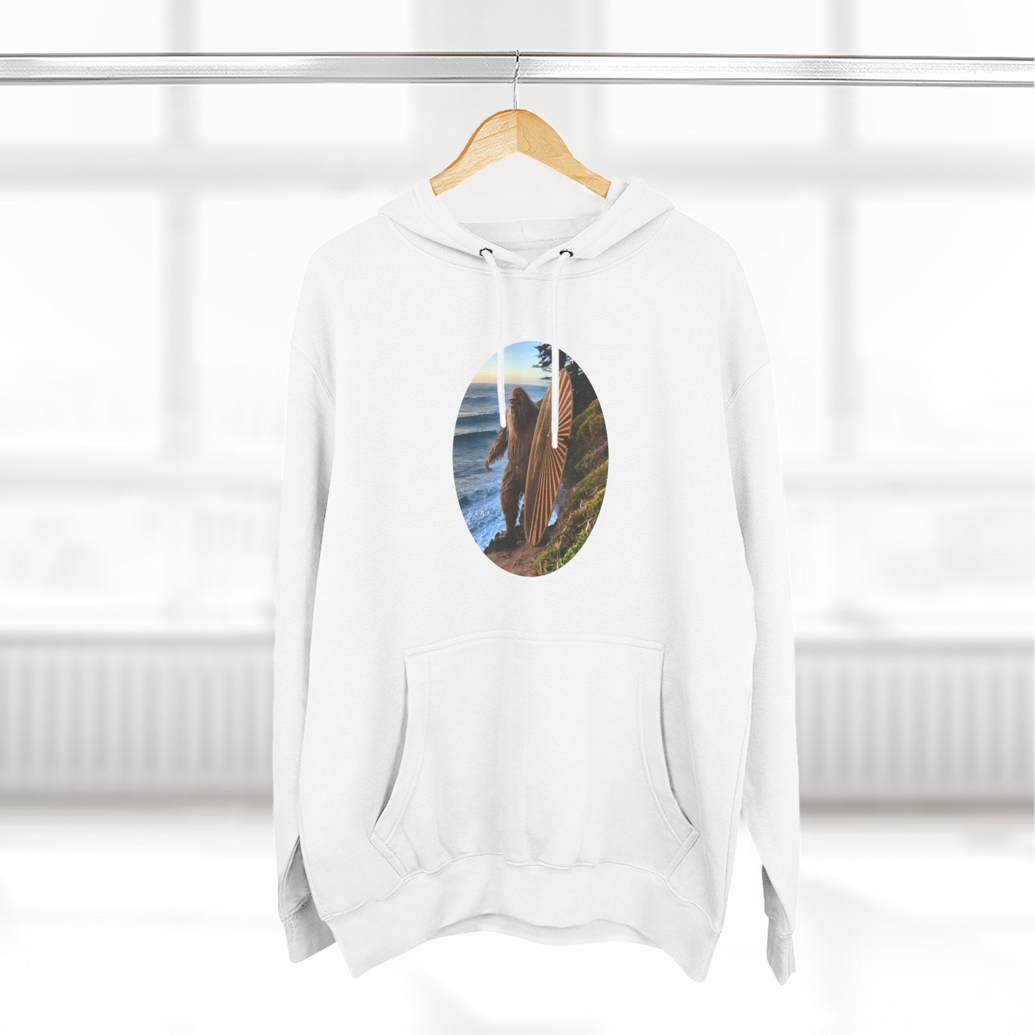 Ventana Real Surfsquatch Unisex - Pull-Over Cotton Blend Fleece Hoodie