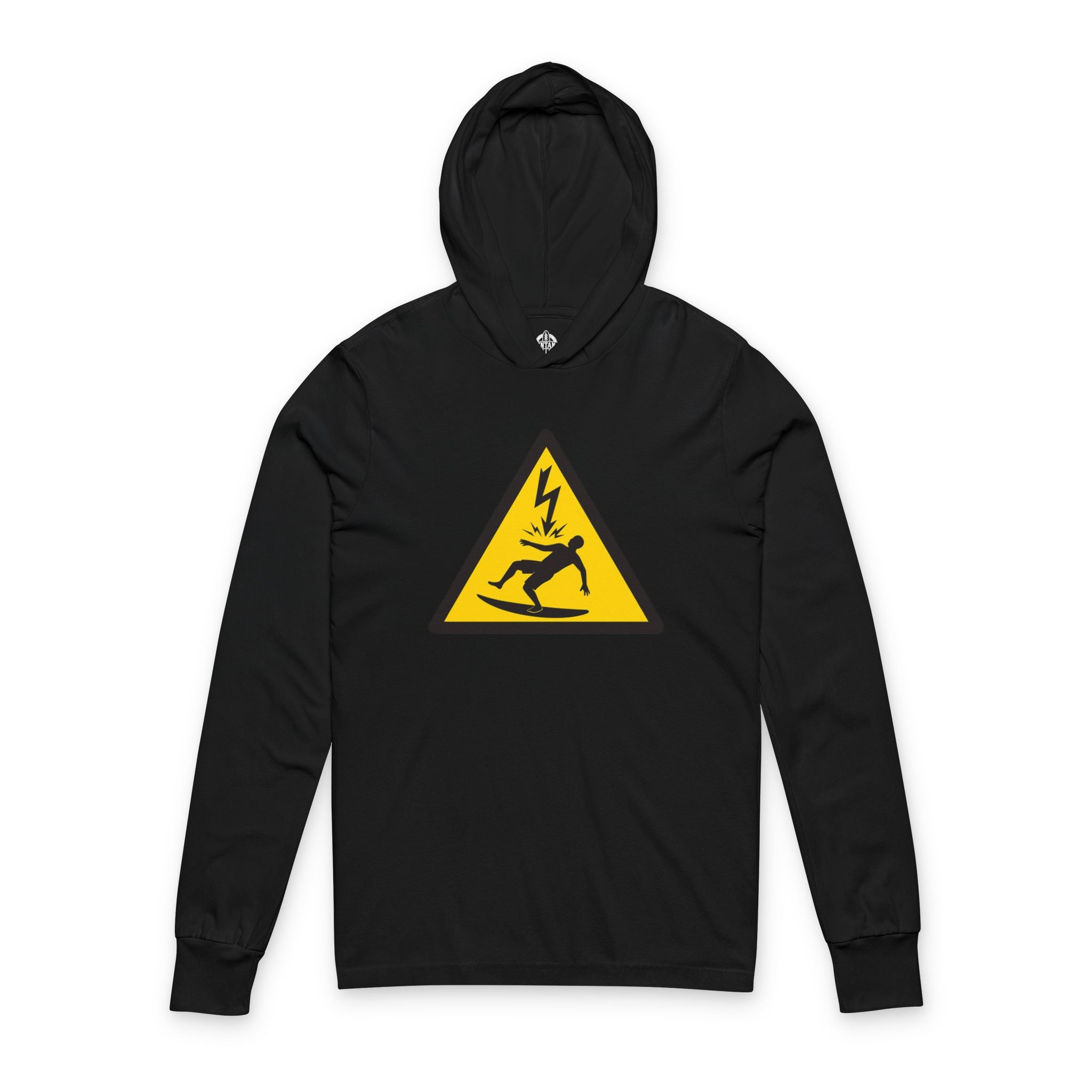 Electric Surfer Unisex - Cotton Long Sleeve Hooded T-Shirt