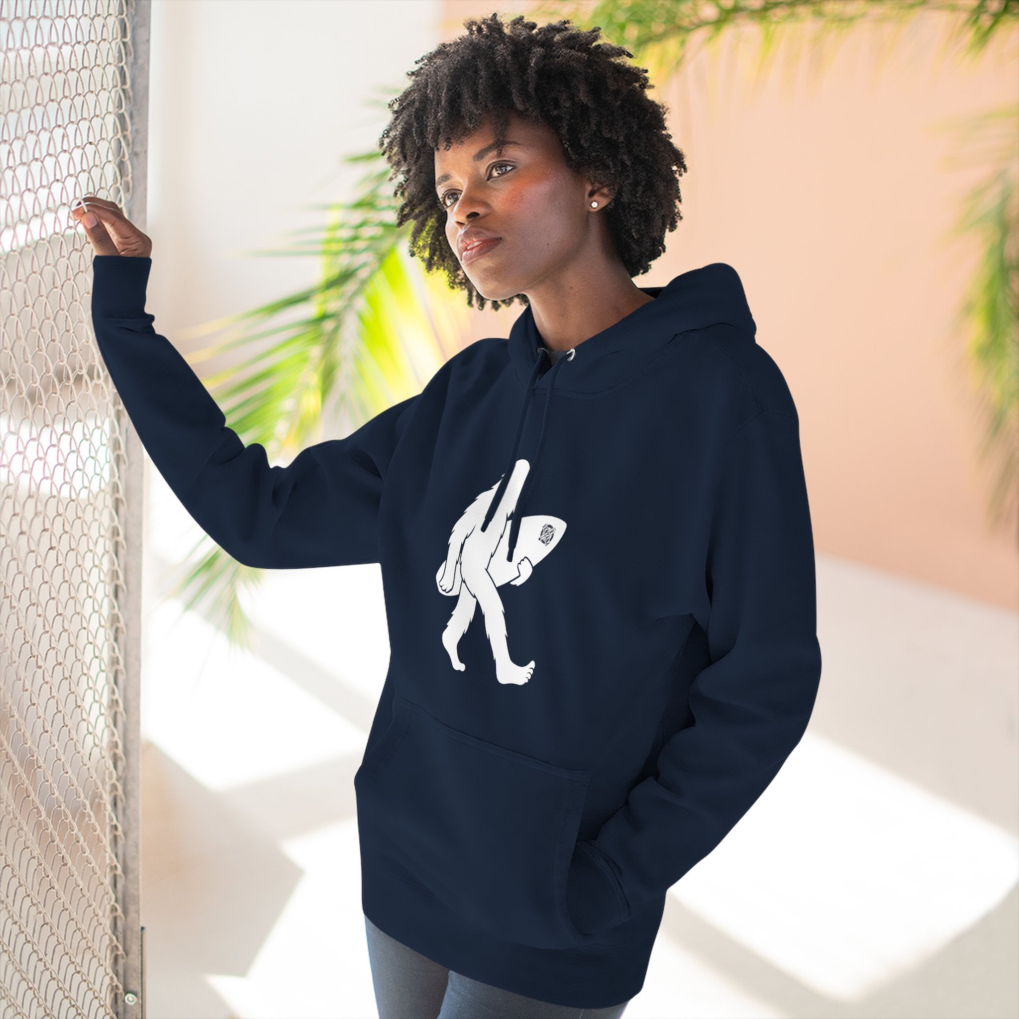 Ventana Surfsquatch Unisex - Pull-Over Cotton Blend Fleece Hoodie
