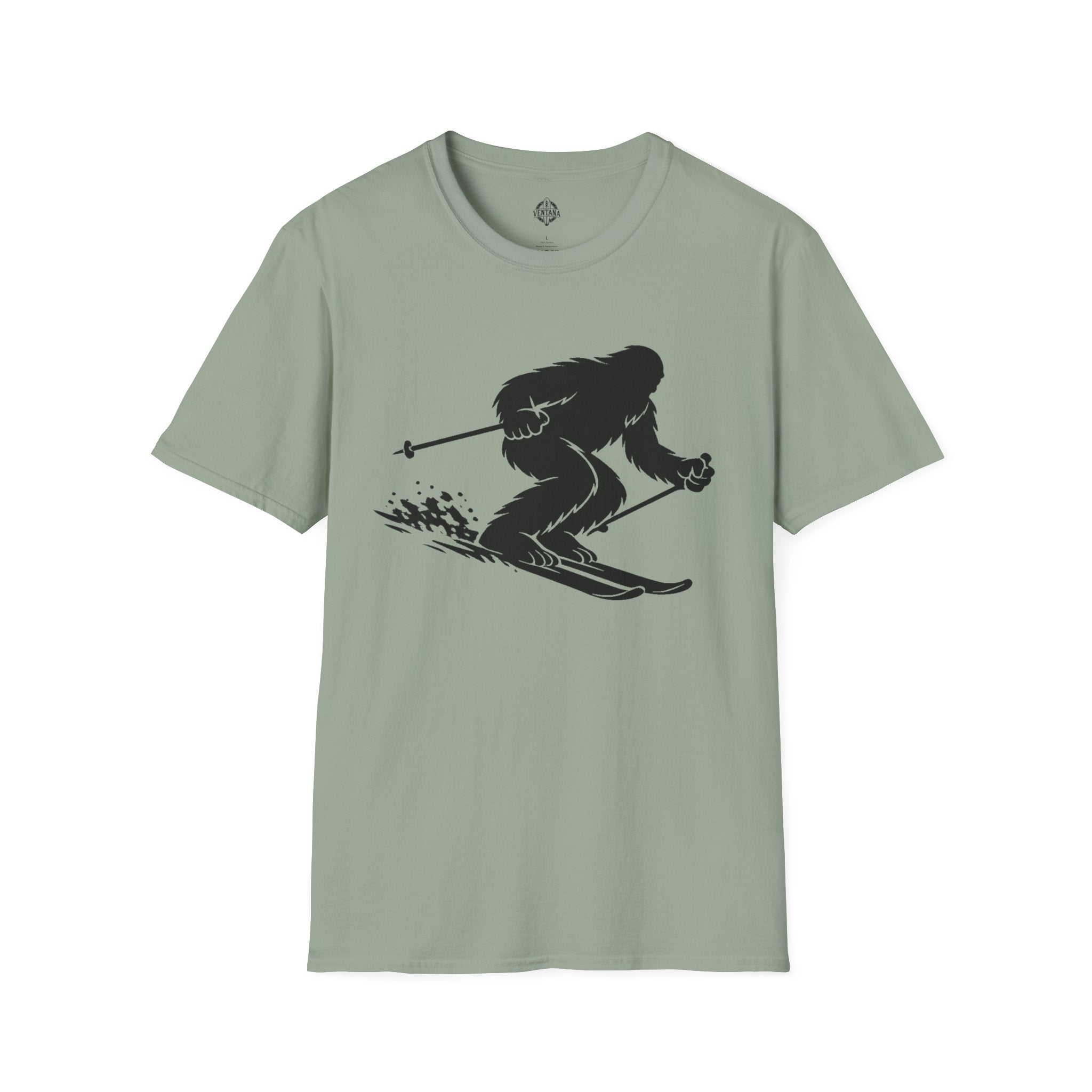 Ventana Shreddy Yeti Ski Unisex - U.S. Cotton T-Shirt