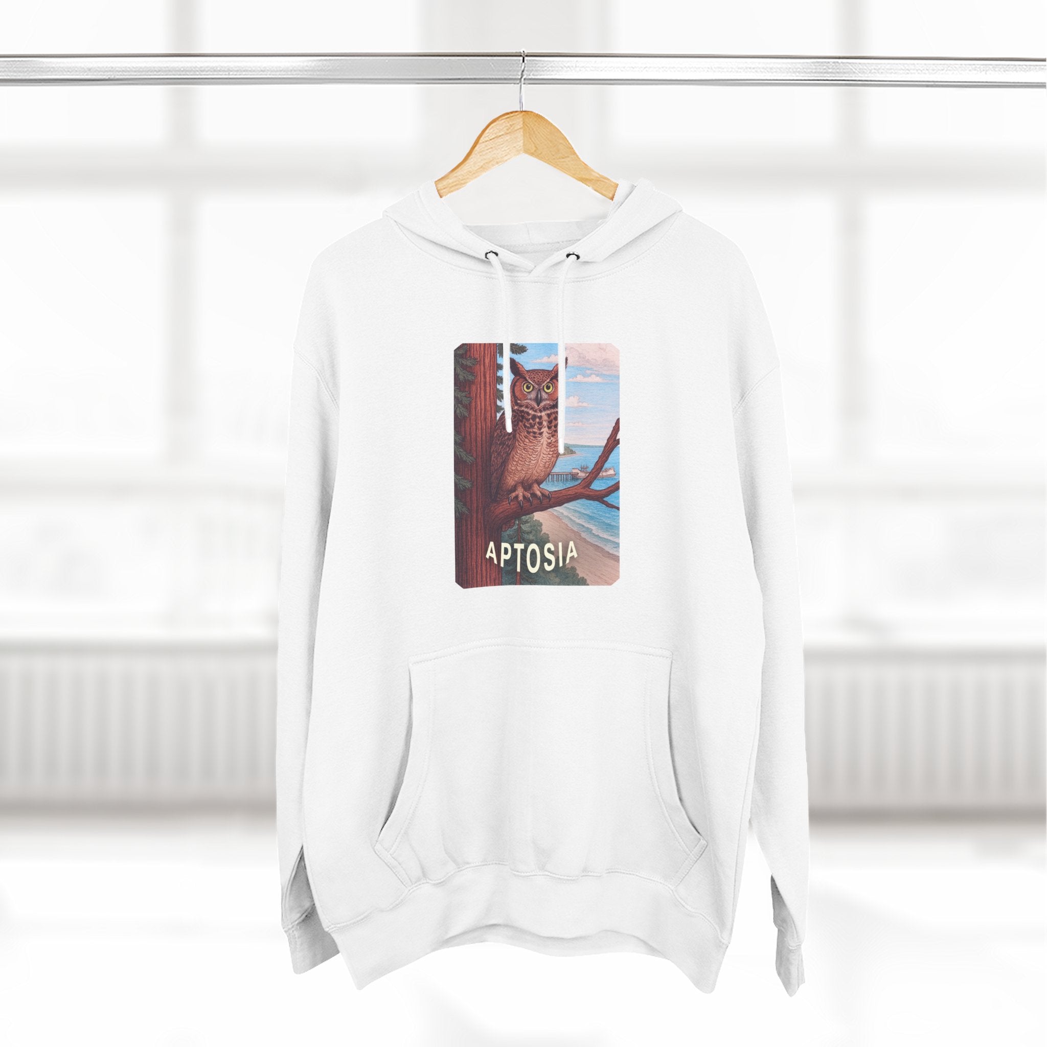 Aptos California Aptosia Unisex - Pull-Over Cotton Blend Fleece Hoodie