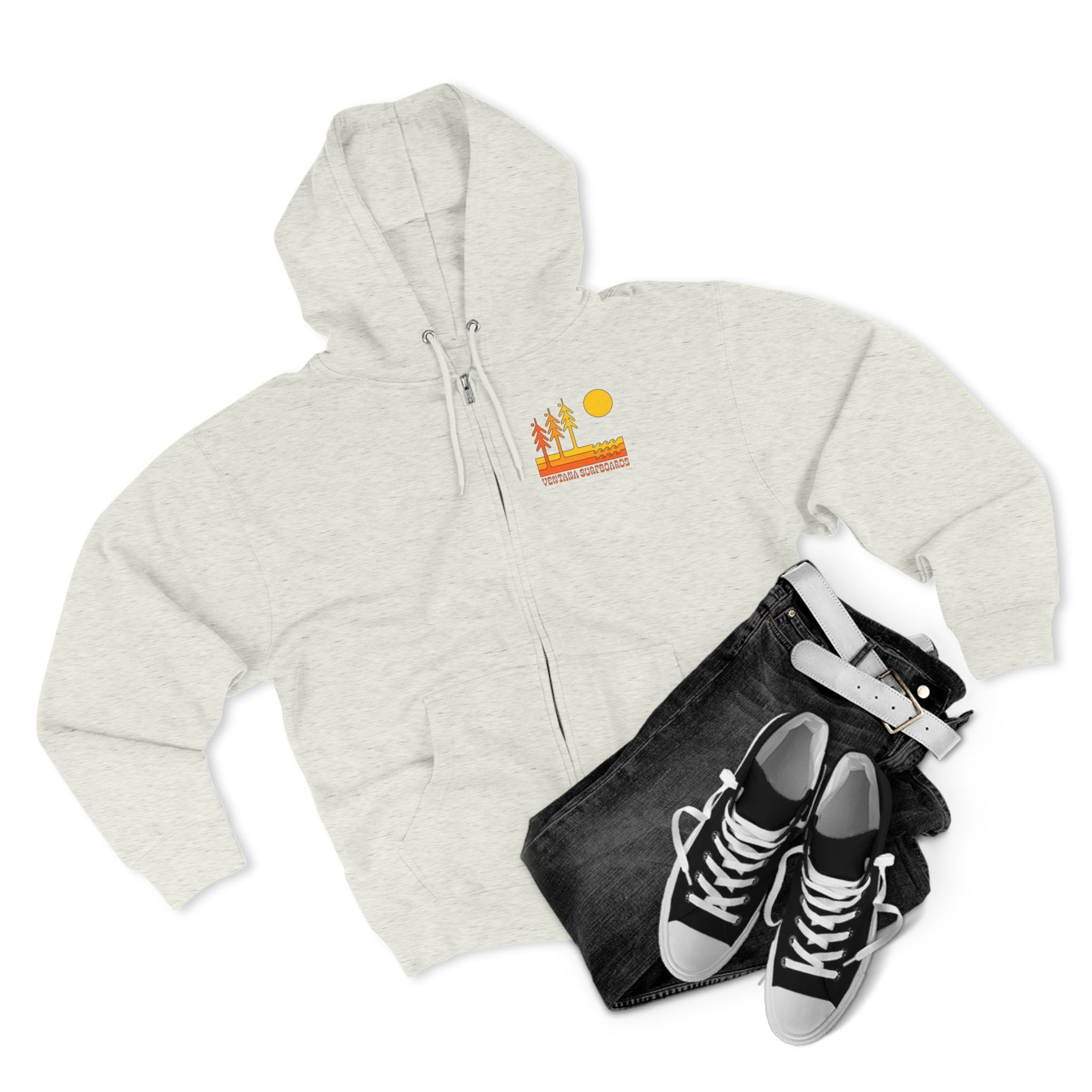 Ventana Circa 78 Unisex - Zip Cotton Blend Fleece Hoodie