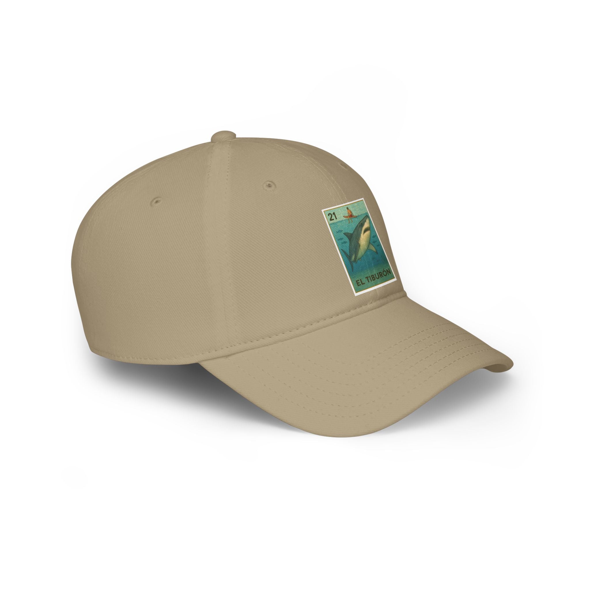 Shark Lotería Unisex - 100% Cotton Baseball Cap (El Tiburón)