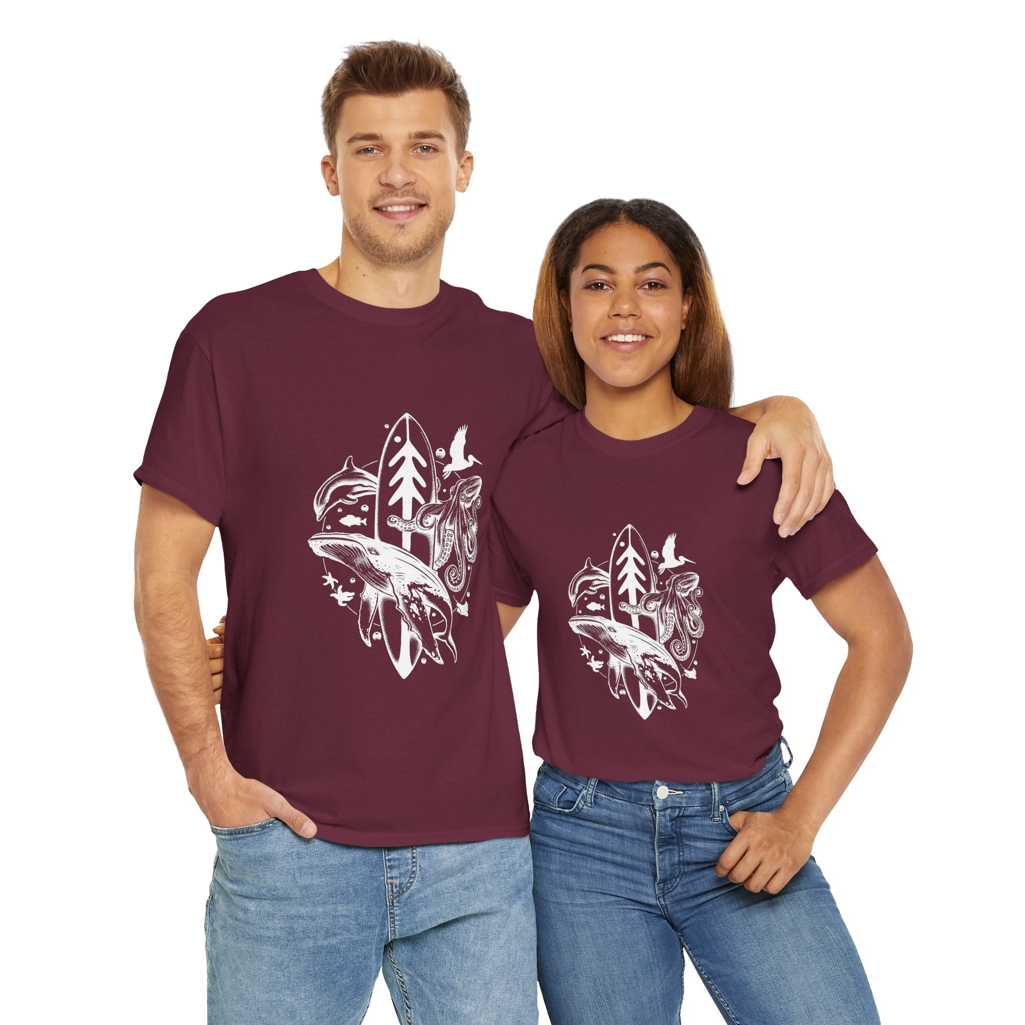 Ventana Monterey Bay by Thiago Bianchini - U.S. Cotton T-Shirt