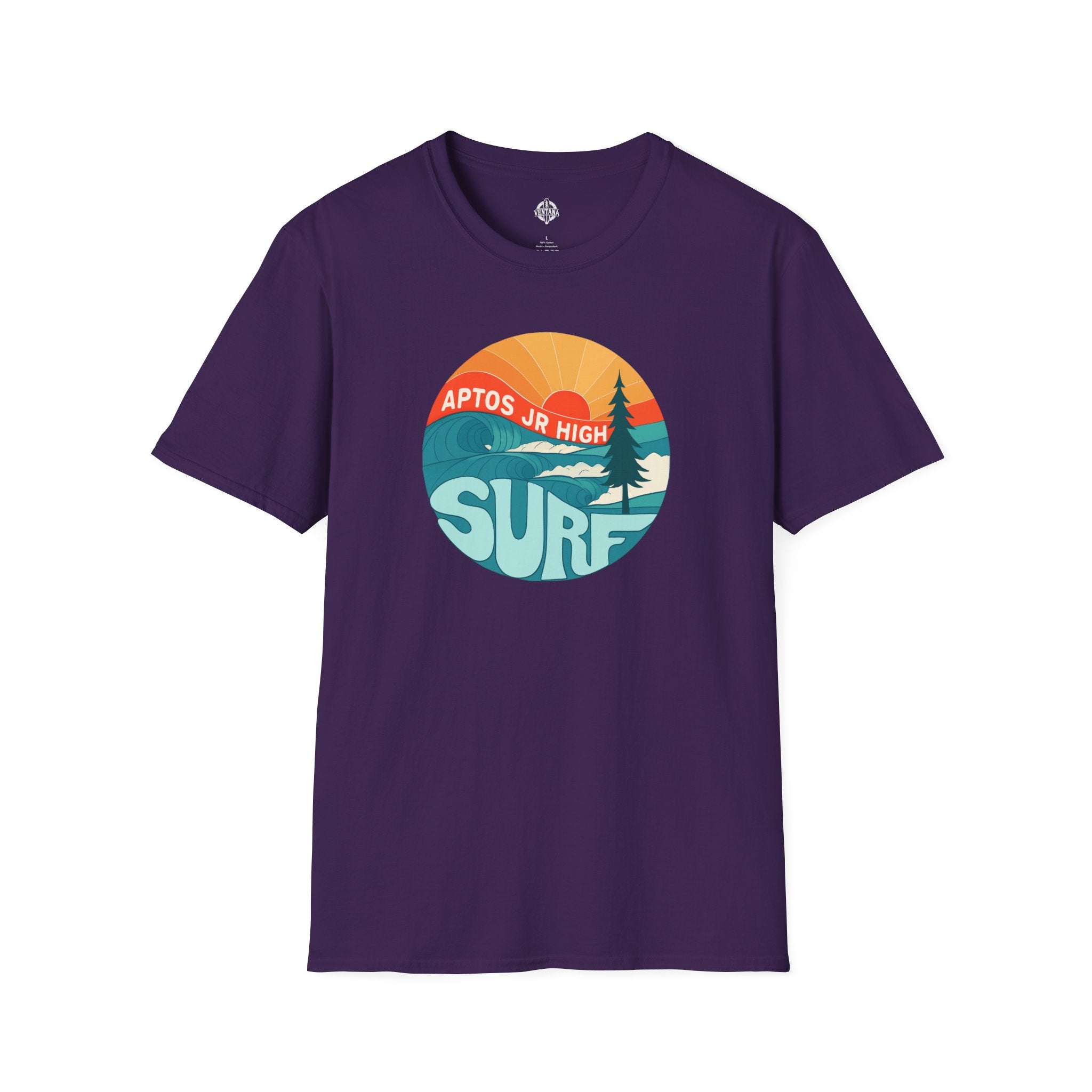 Aptos Junior High Surf Team Sunset Unisex - U.S. Cotton T-Shirt