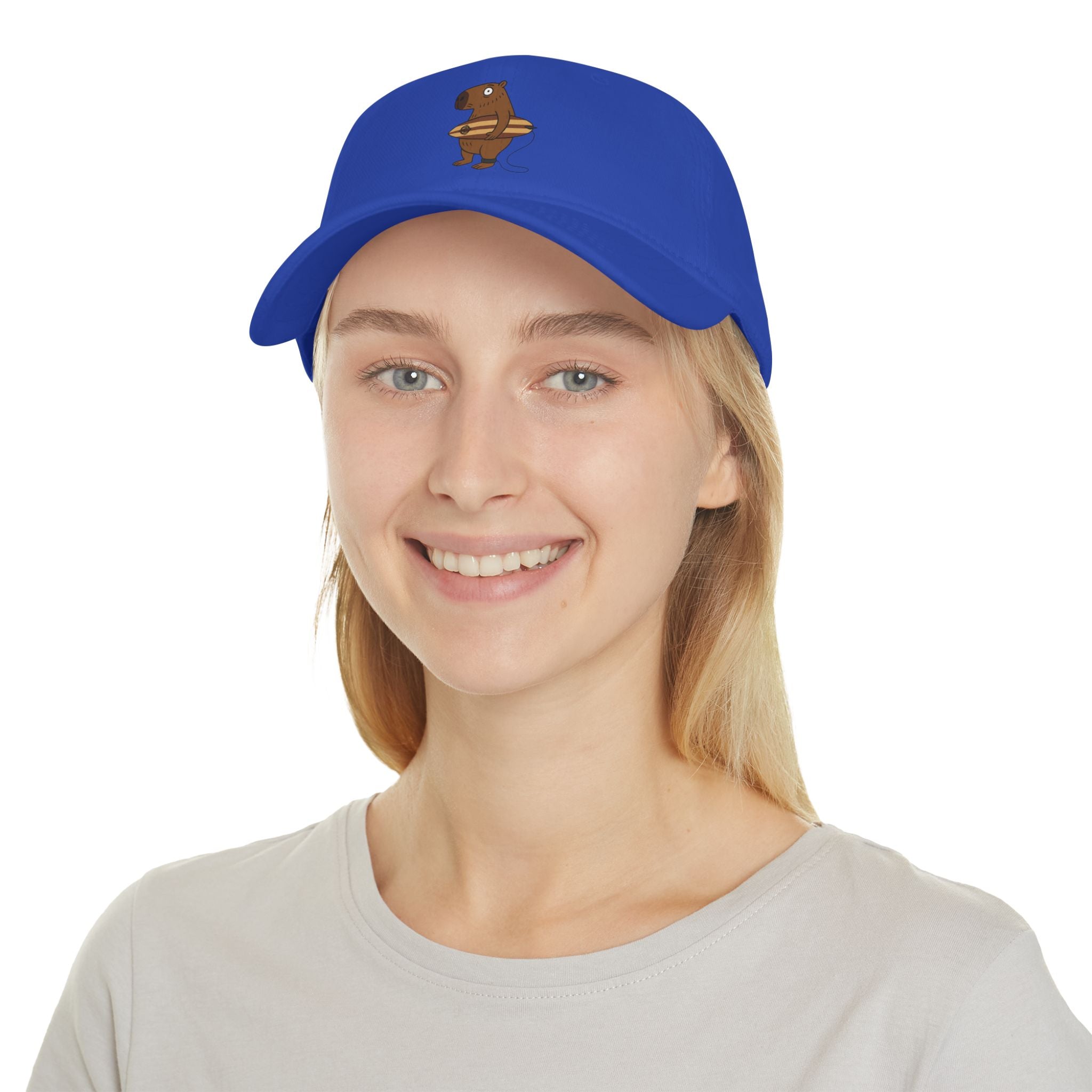 Capybara Surfer - 100% Cotton Baseball Cap
