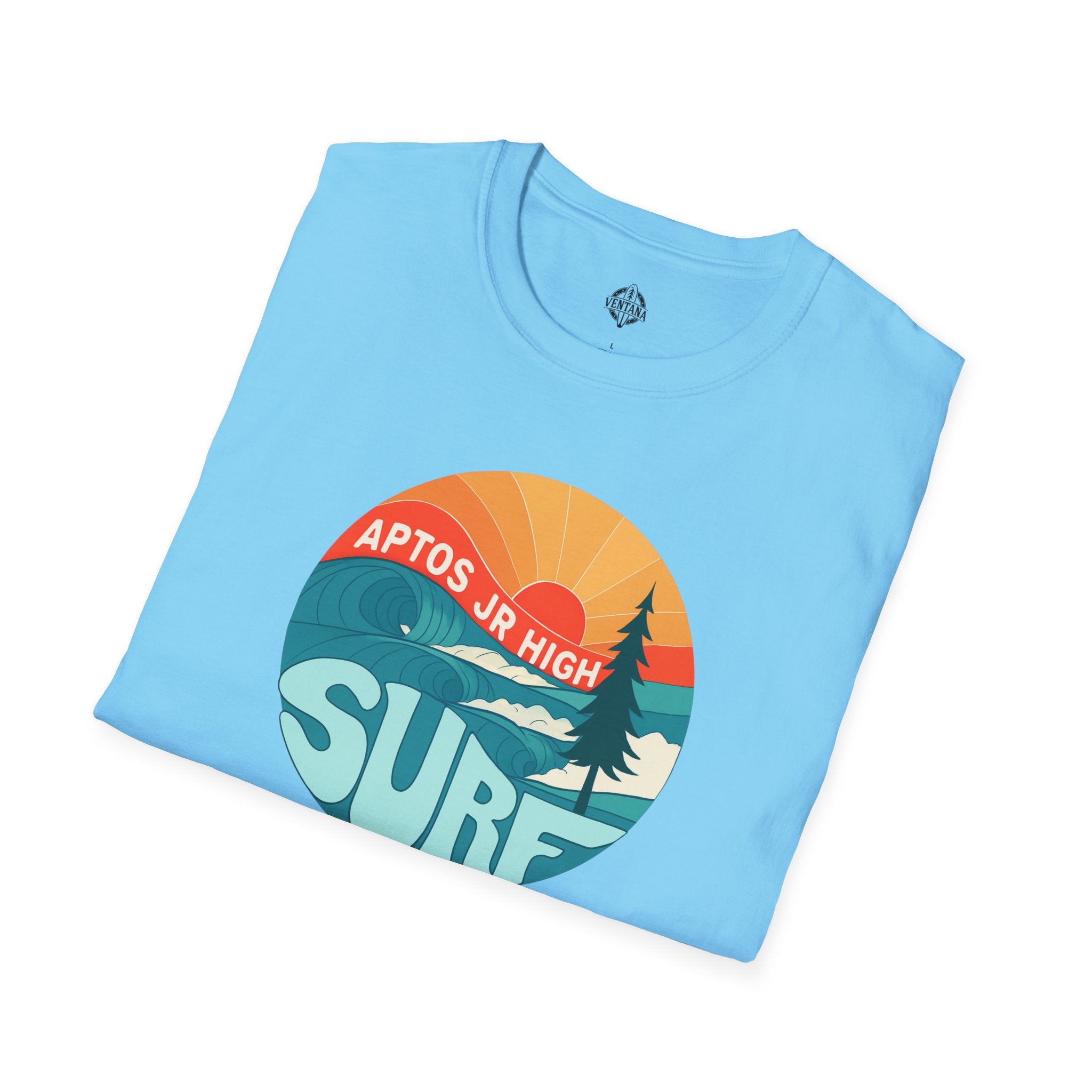 Aptos Junior High Surf Team Sunset Unisex - U.S. Cotton T-Shirt
