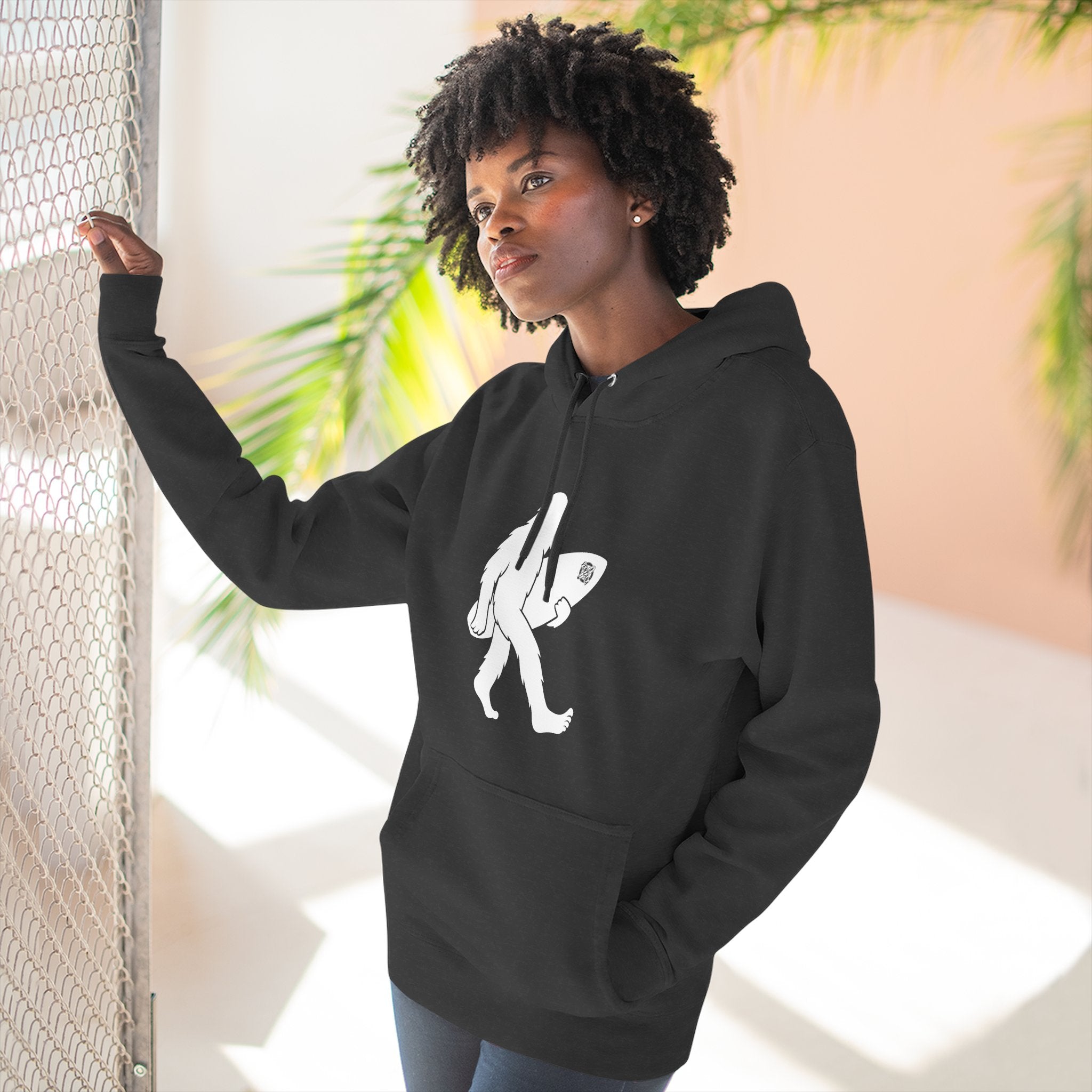 Ventana Surfsquatch Unisex - Pull-Over Cotton Blend Fleece Hoodie