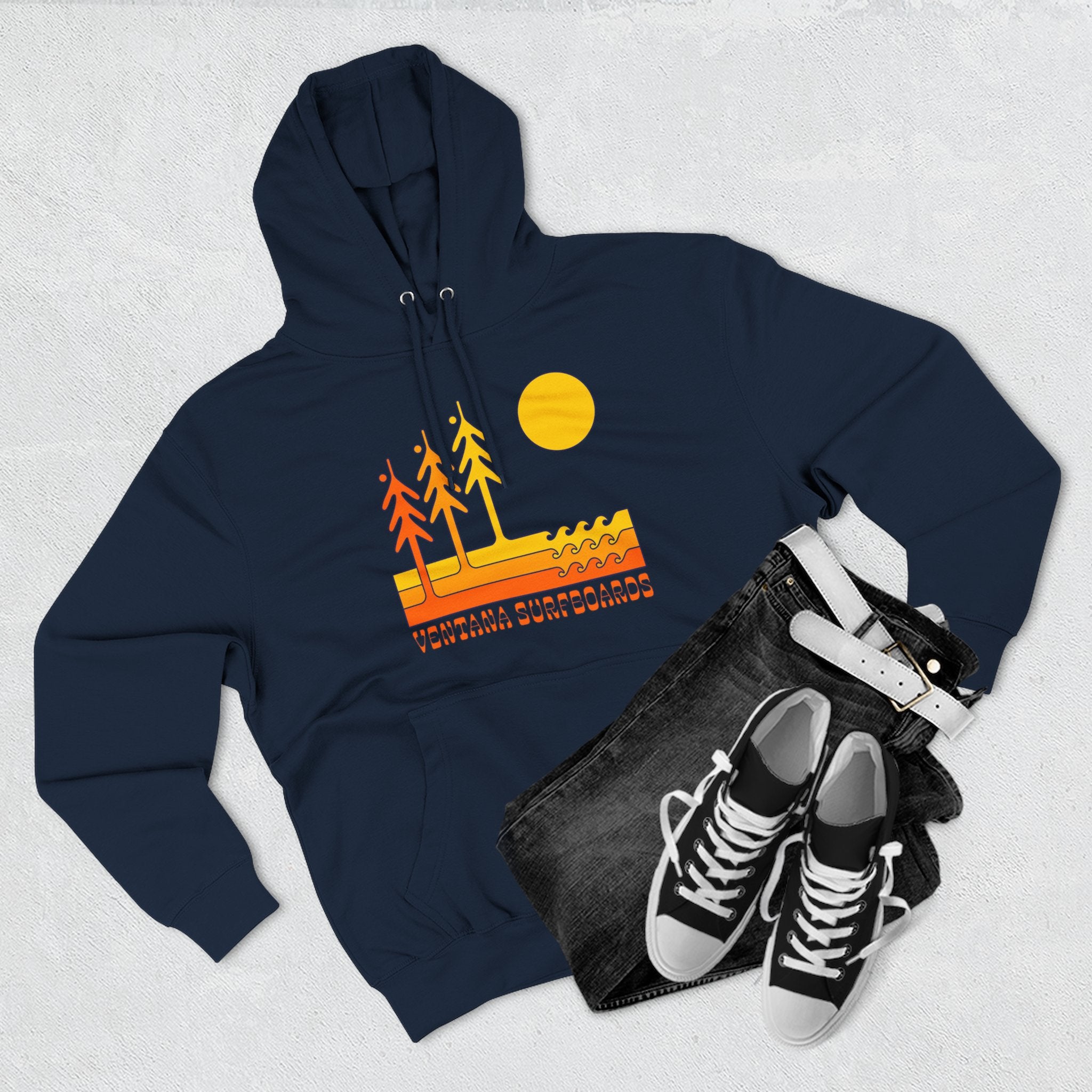 Ventana Circa 78 Unisex - Pull-Over Cotton Blend Fleece Hoodie