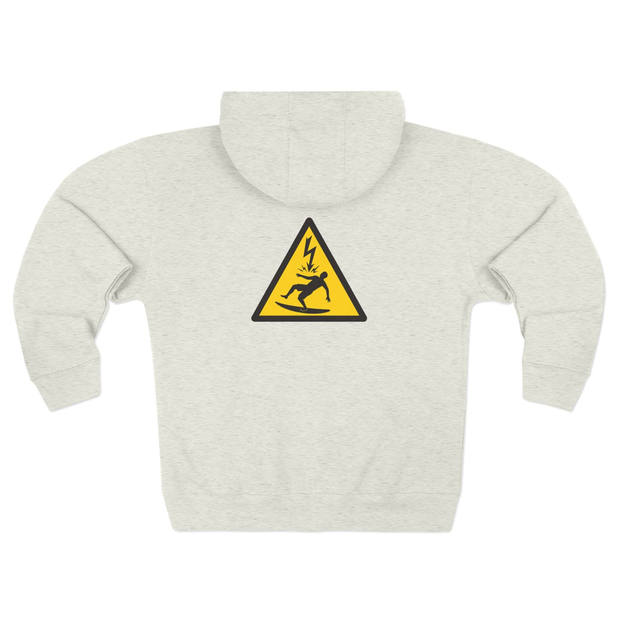 Electric Surfer Unisex - Zip Cotton Blend Fleece Hoodie