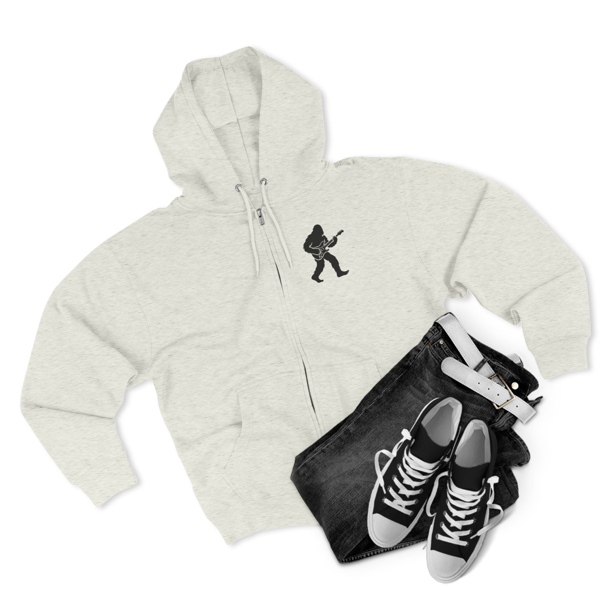 Ventana Jamsquatch Unisex - Zip Cotton Blend Fleece Hoodie