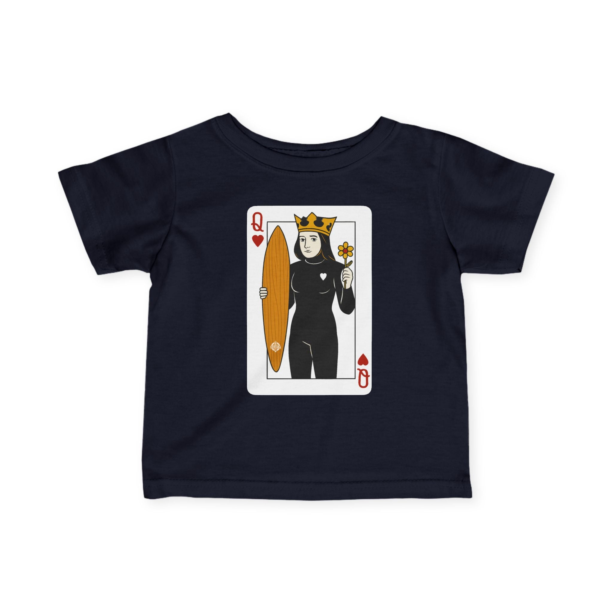 Queen of Hearts Surfer - Infant 100% Cotton T-Shirt