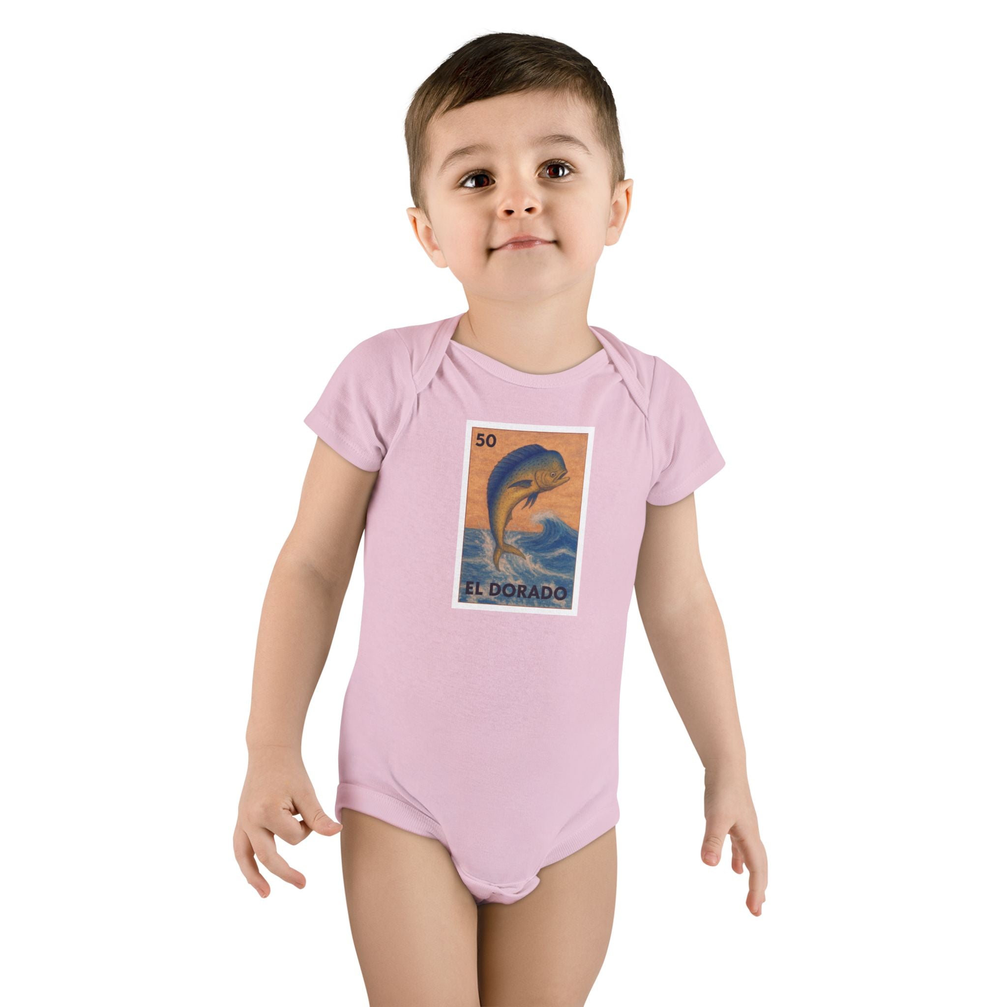 Dorado Lotería - Baby Short Sleeve 100% Cotton Onesie (El Dorado)