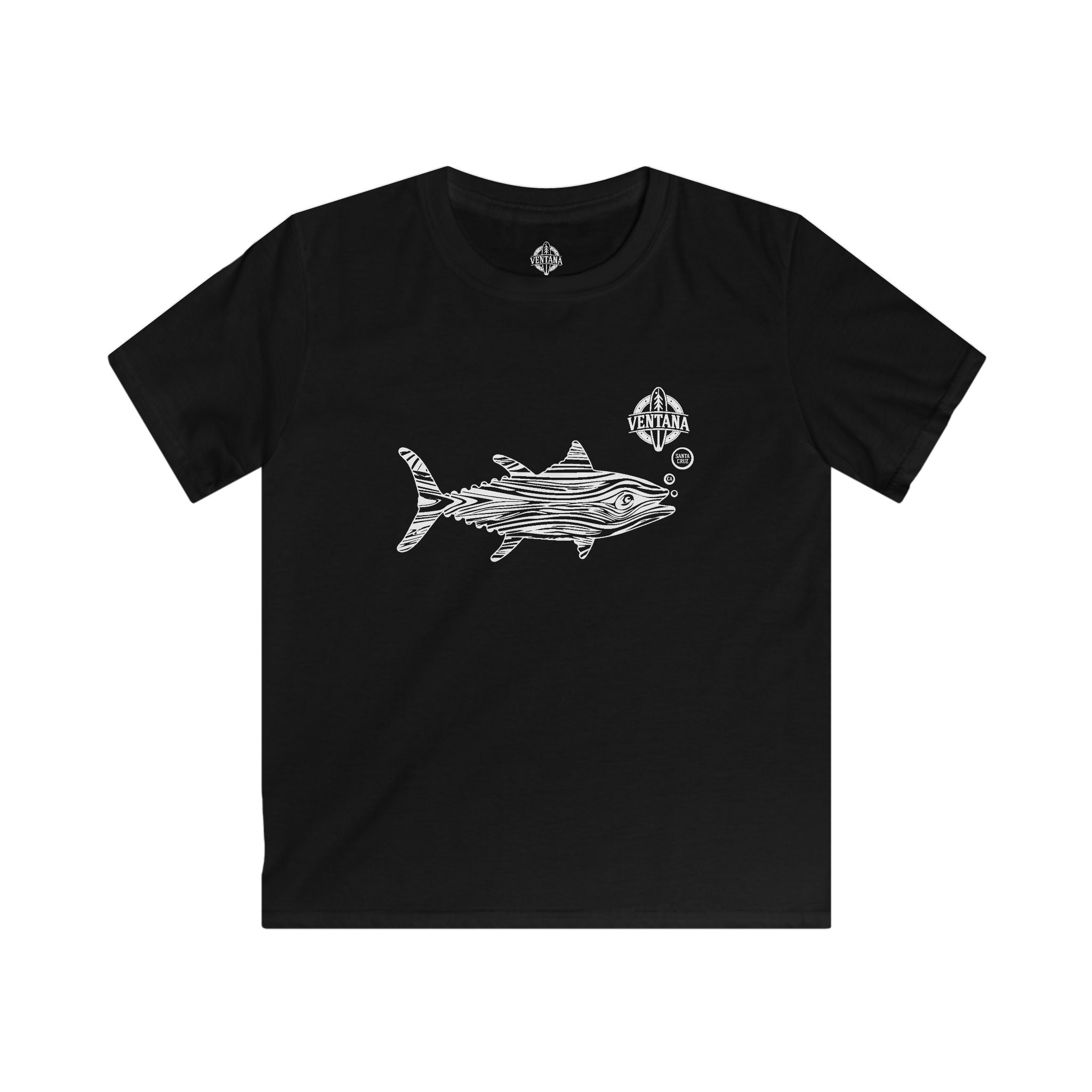 Ventana Wooden Tuna Kids - Soft Style U.S. Cotton T-Shirt