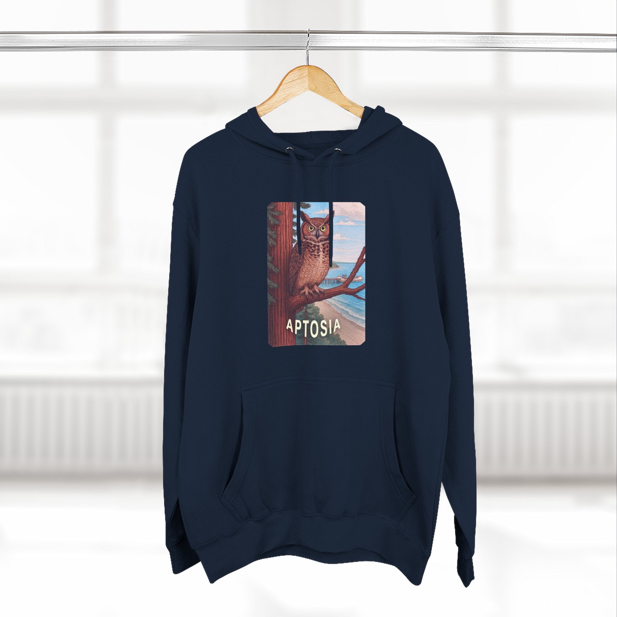 Aptos California Aptosia Unisex - Pull-Over Cotton Blend Fleece Hoodie