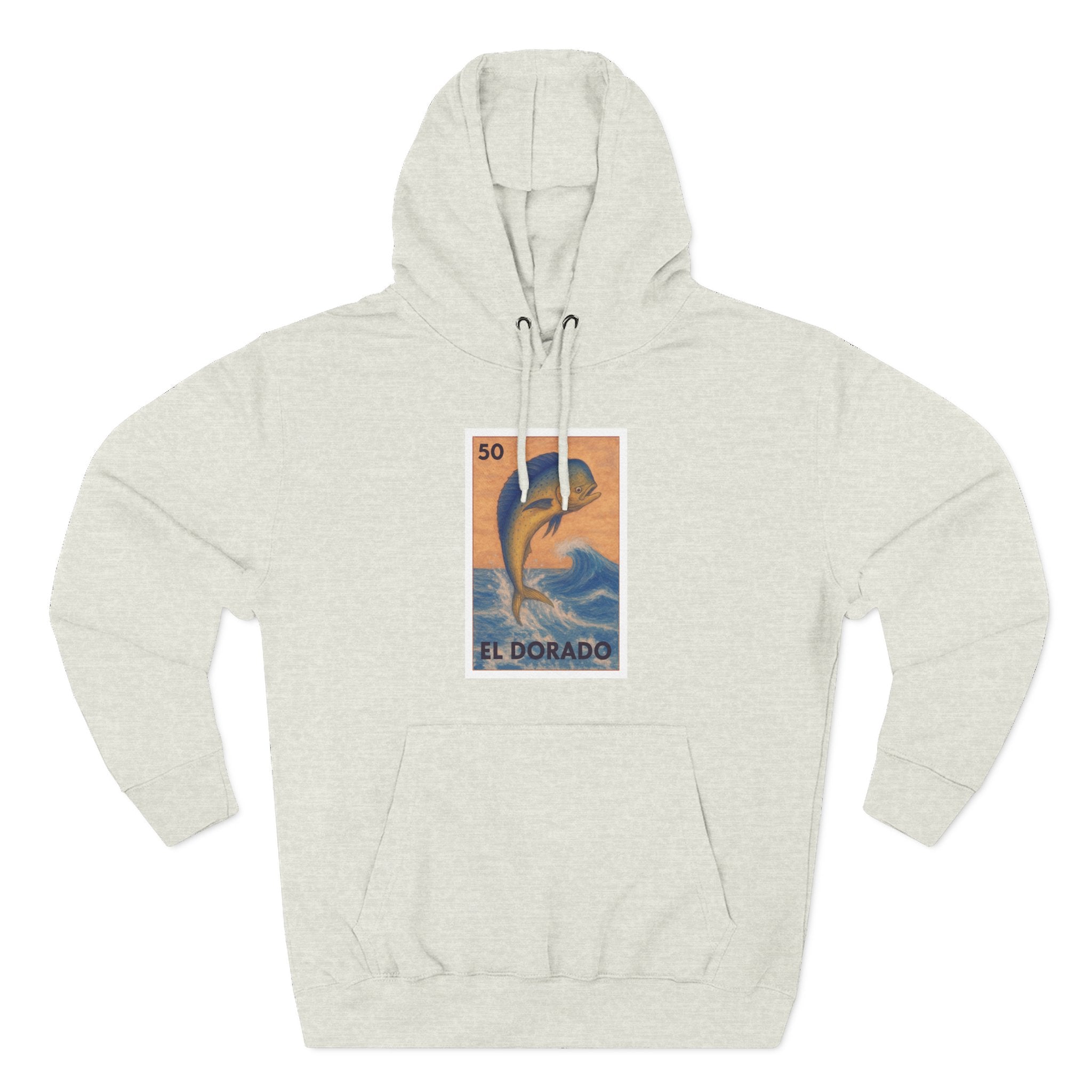 Dorado Lotería Unisex - Pull-Over Cotton Blend Fleece Hoodie (El Dorado)
