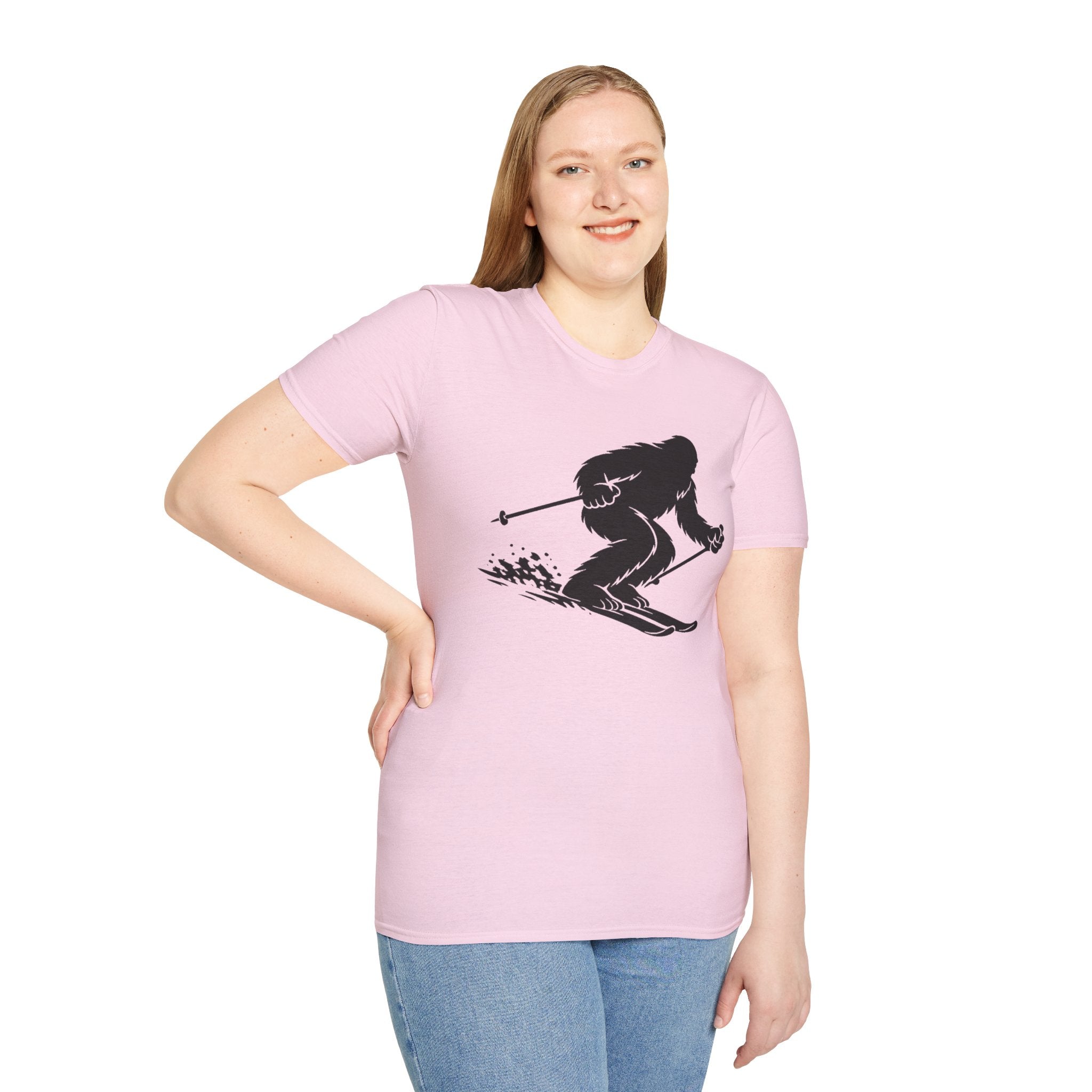 Ventana Shreddy Yeti Ski Unisex - U.S. Cotton T-Shirt