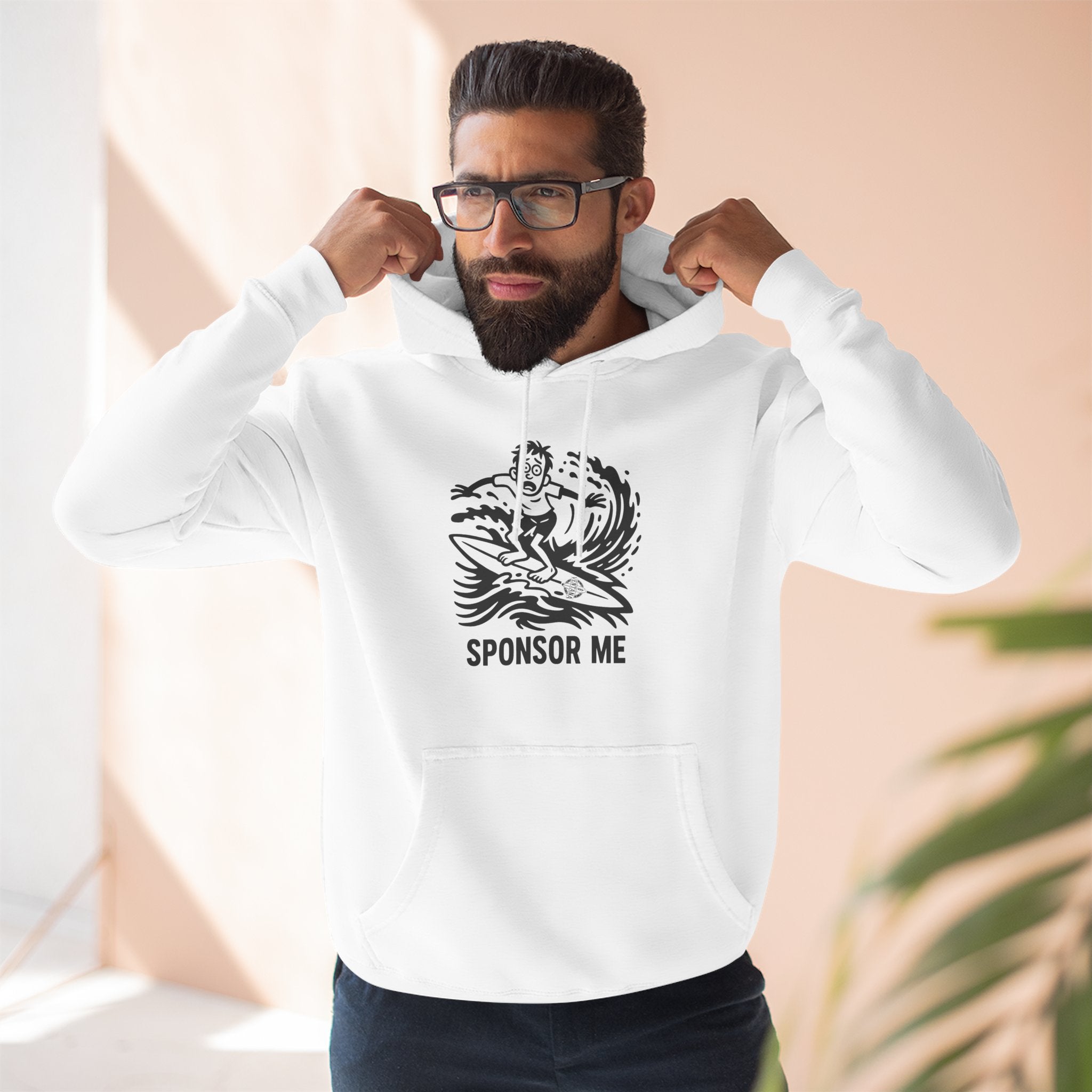 Sponsor Me Unisex - Pull-Over Cotton Blend Fleece Hoodie