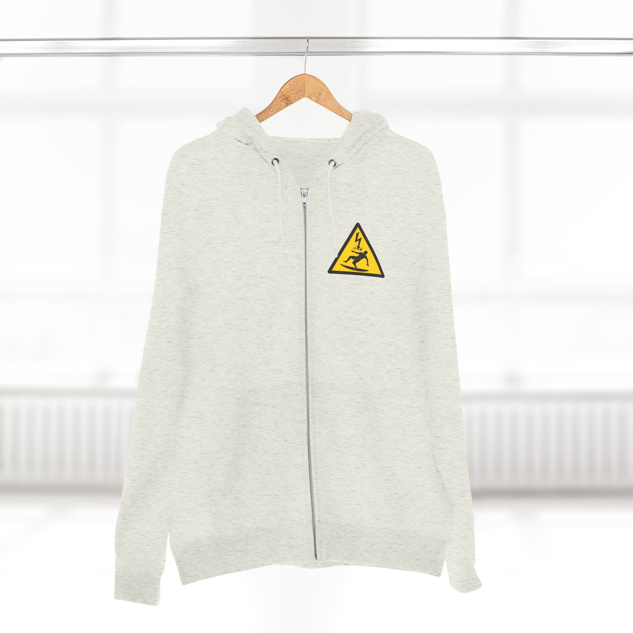 Electric Surfer Unisex - Zip Cotton Blend Fleece Hoodie