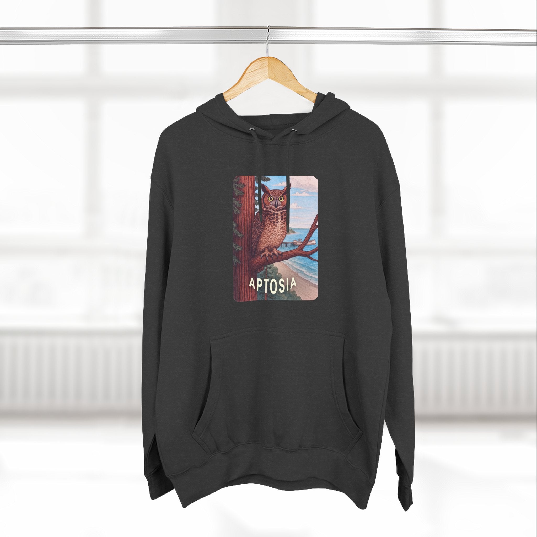 Aptos California Aptosia Unisex - Pull-Over Cotton Blend Fleece Hoodie