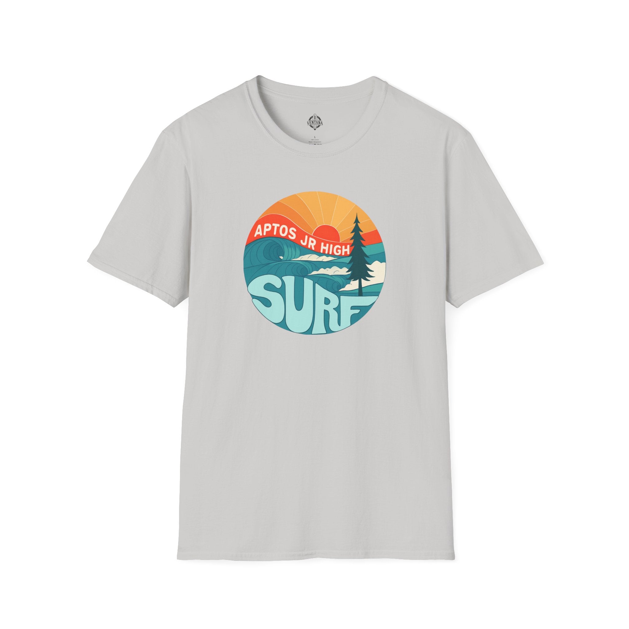 Aptos Junior High Surf Team Sunset Unisex - U.S. Cotton T-Shirt